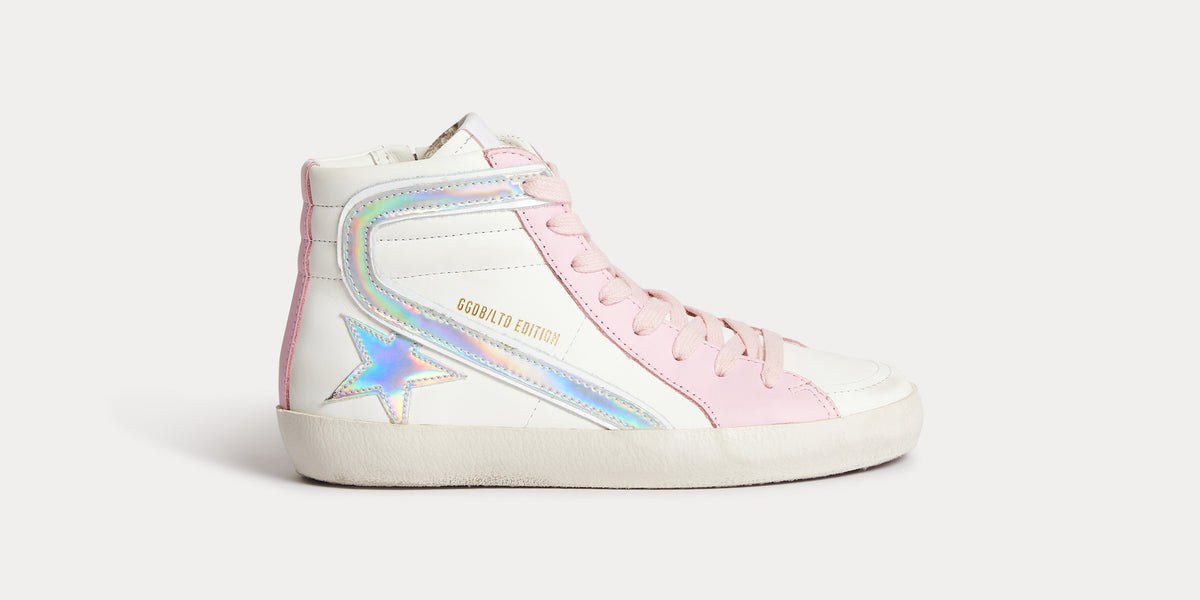 Bonpoint x Golden Goose white high-top sneakers