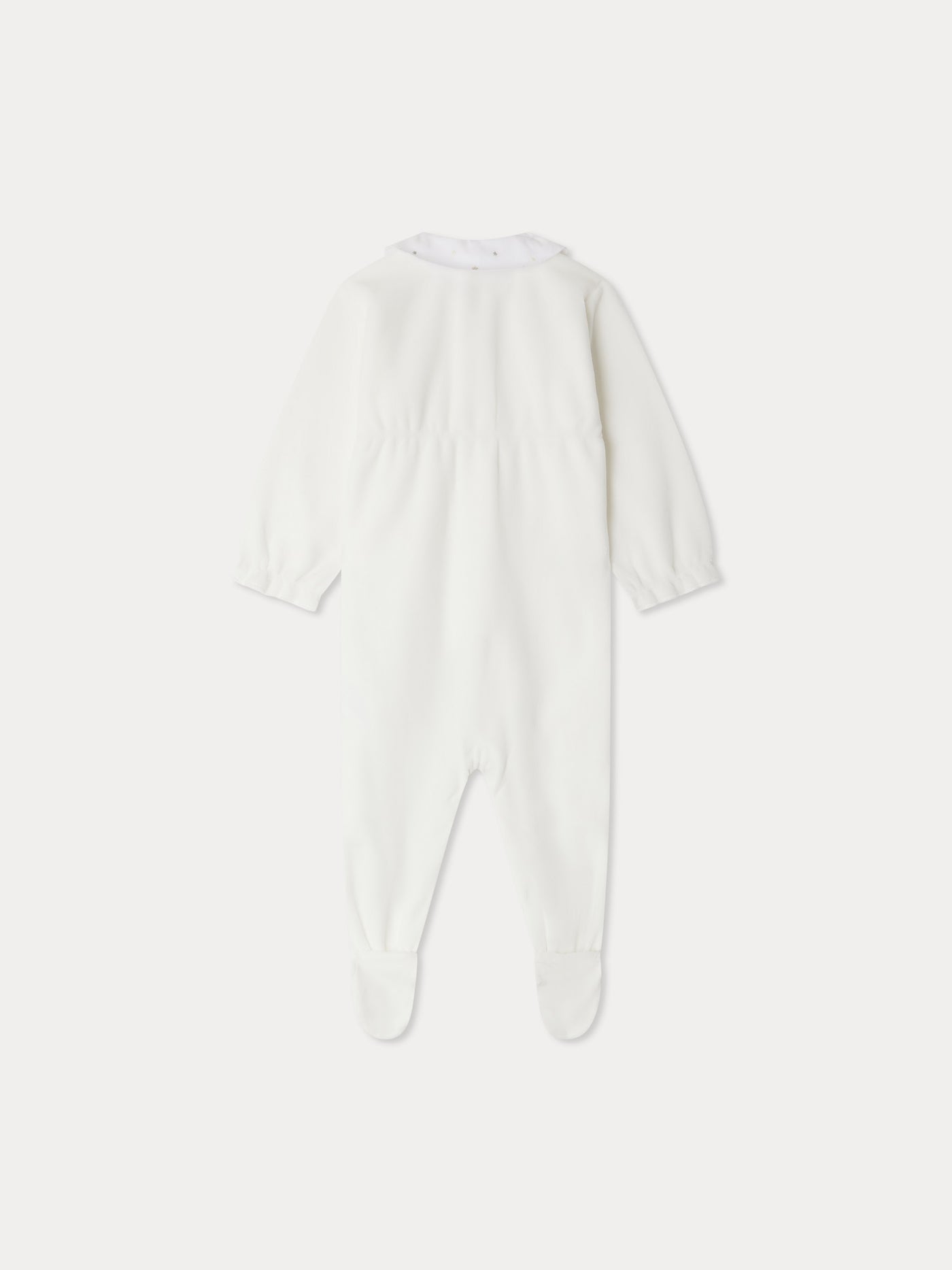 Tintina pajamas with embroidered star pattern collar