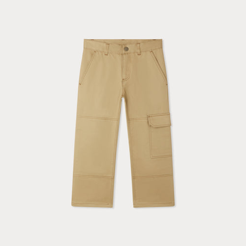 Jeremy pants with knee patch in organic cotton