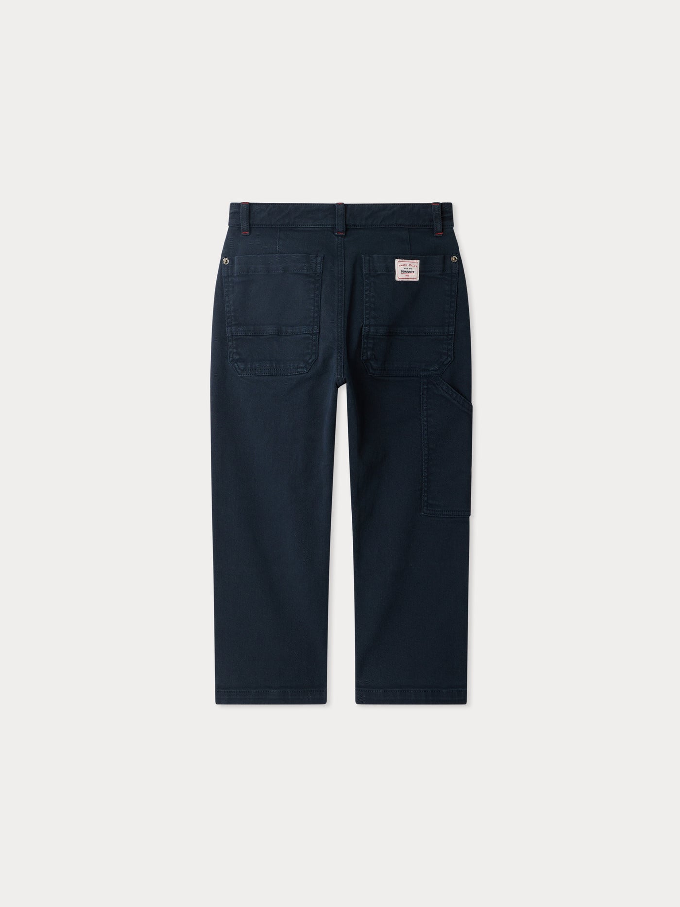 Ewann straight pants with pockets in organic cotton
