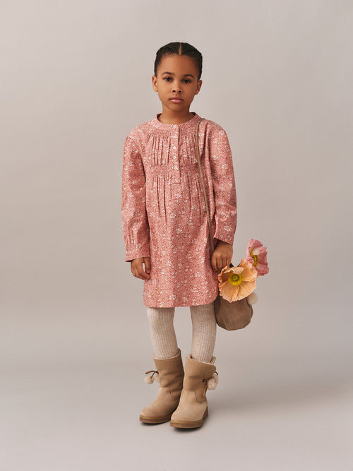 Tania dress with floral print in organic cotton