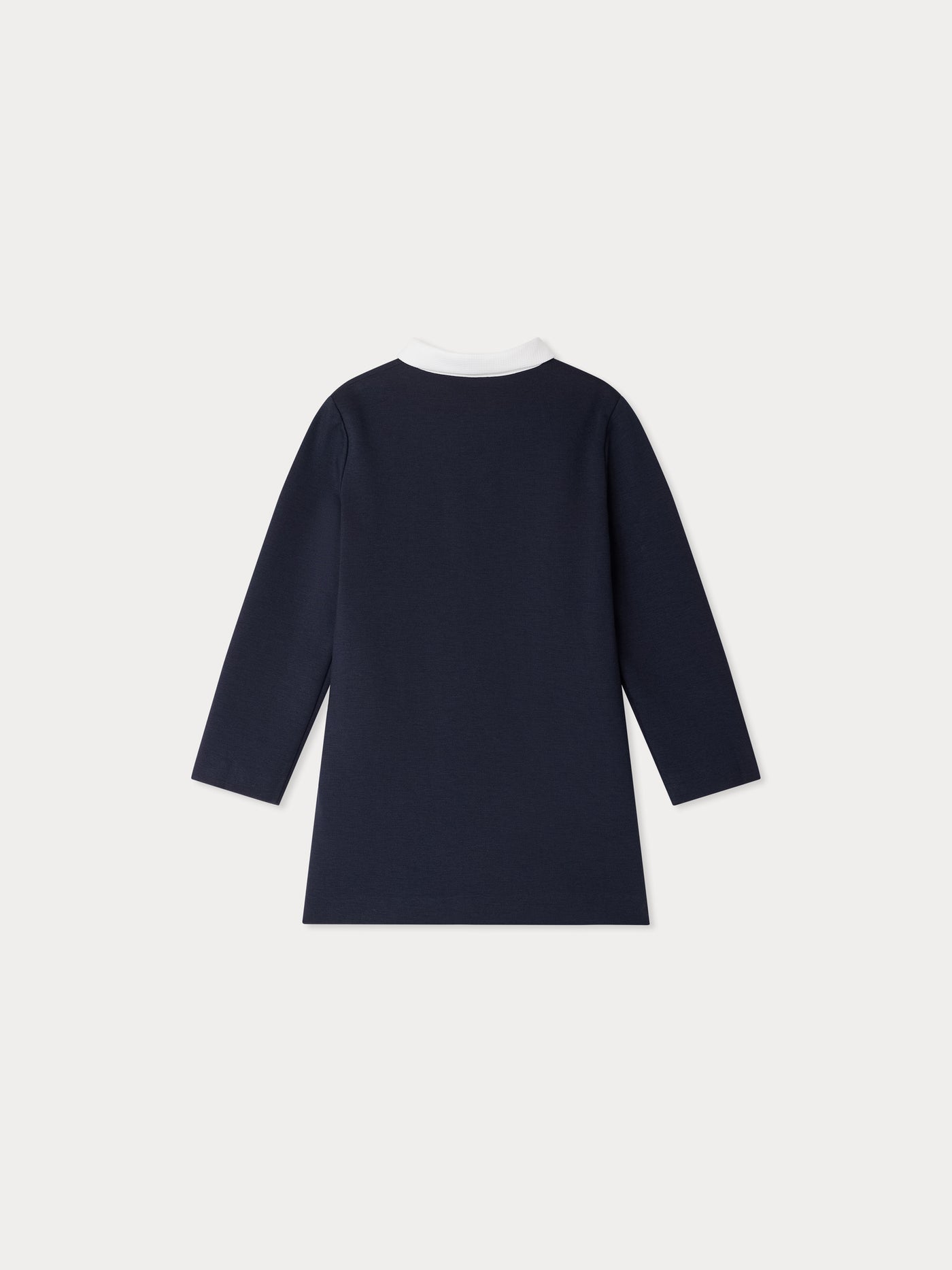 Janville dress in Milano with polo collar and contrasting pockets