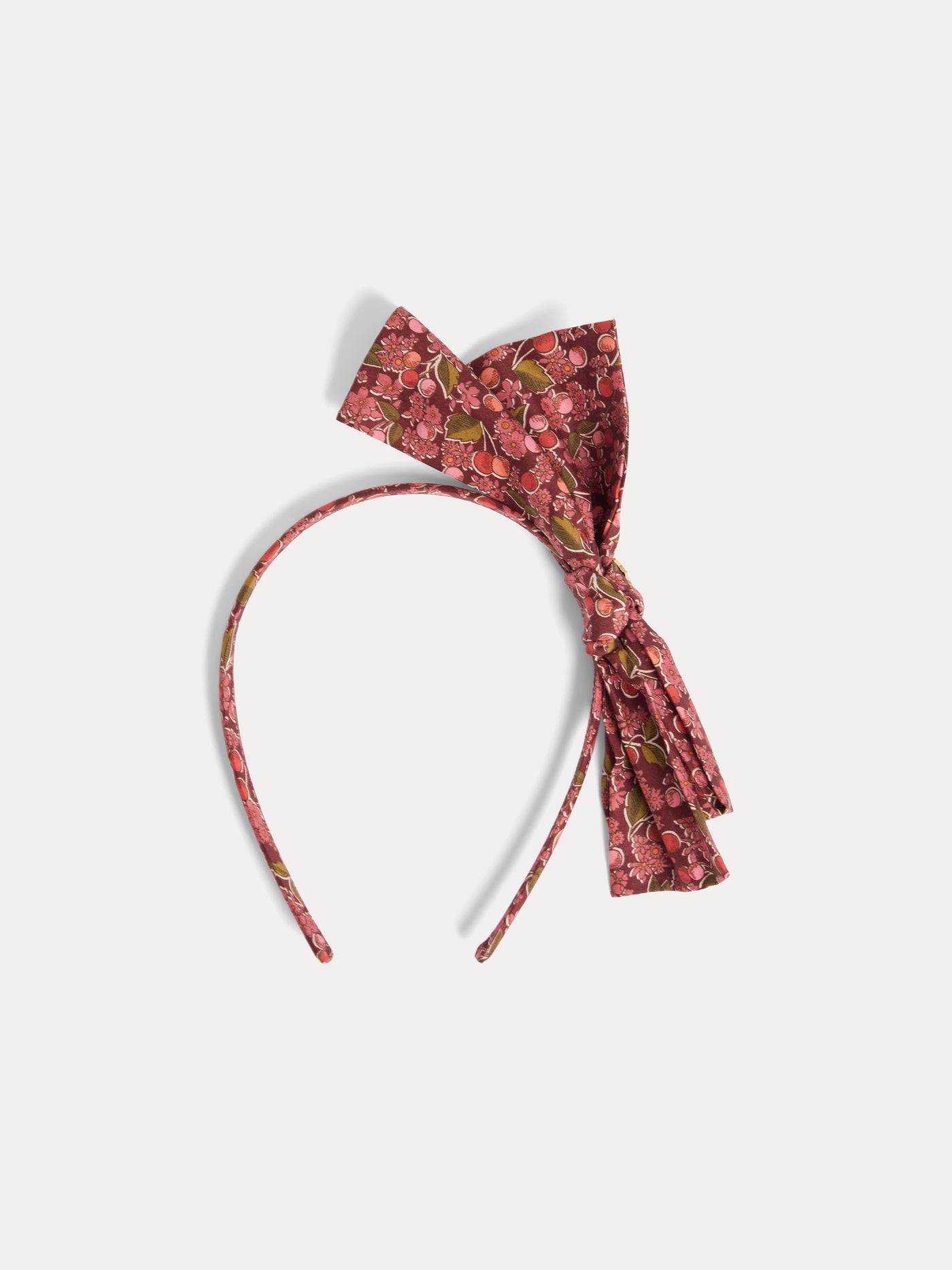 Jin headband in Liberty fabric in red organic cotton