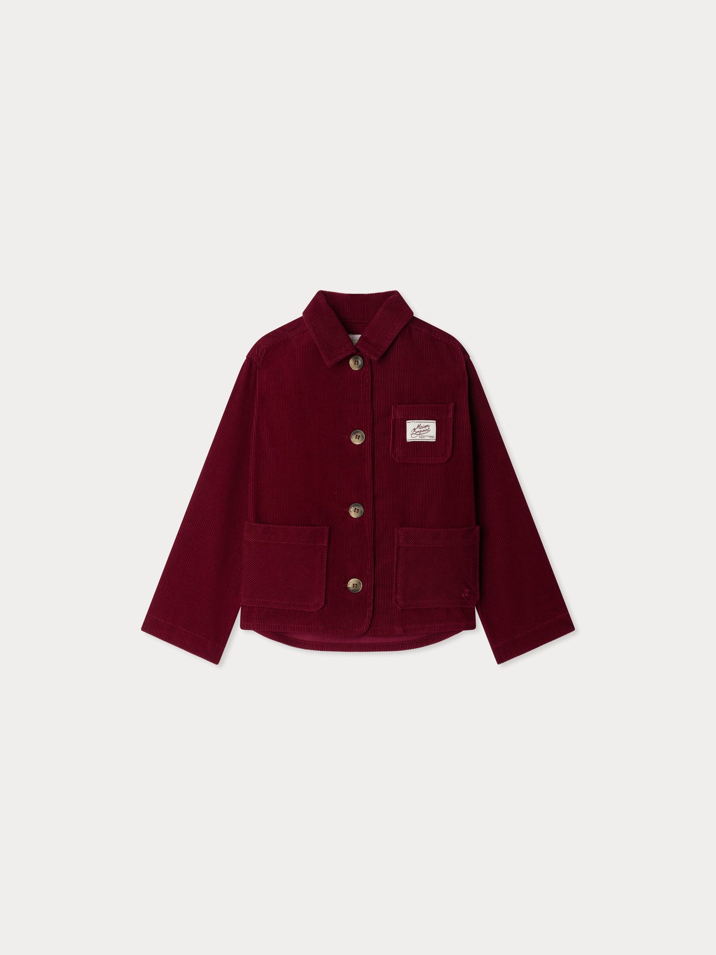 Edith jacket with embroidered cherry in corduroy