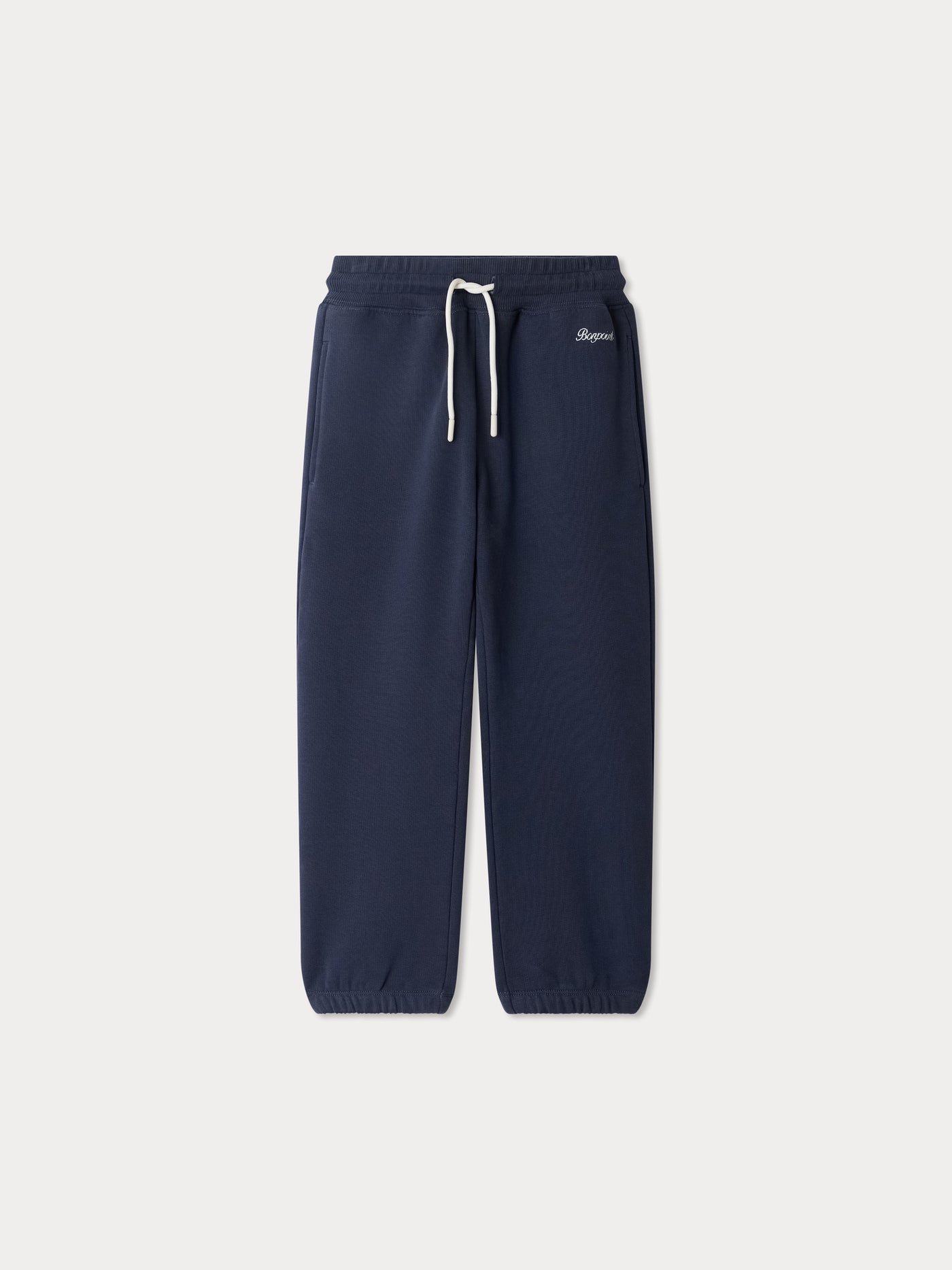 Tidji jogging pants in navy blue organic cotton