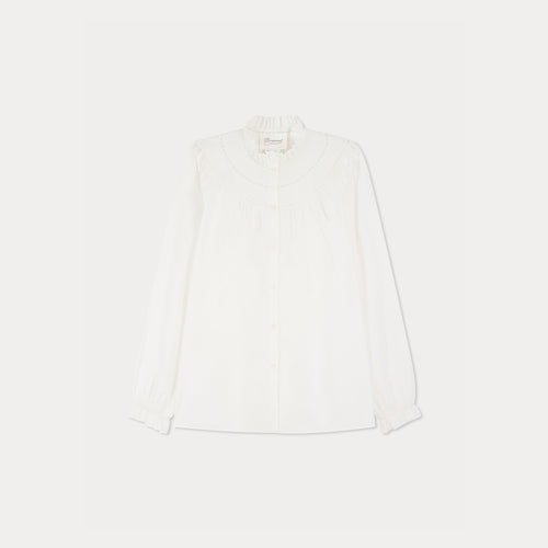 Jaimara organic cotton lace blouse