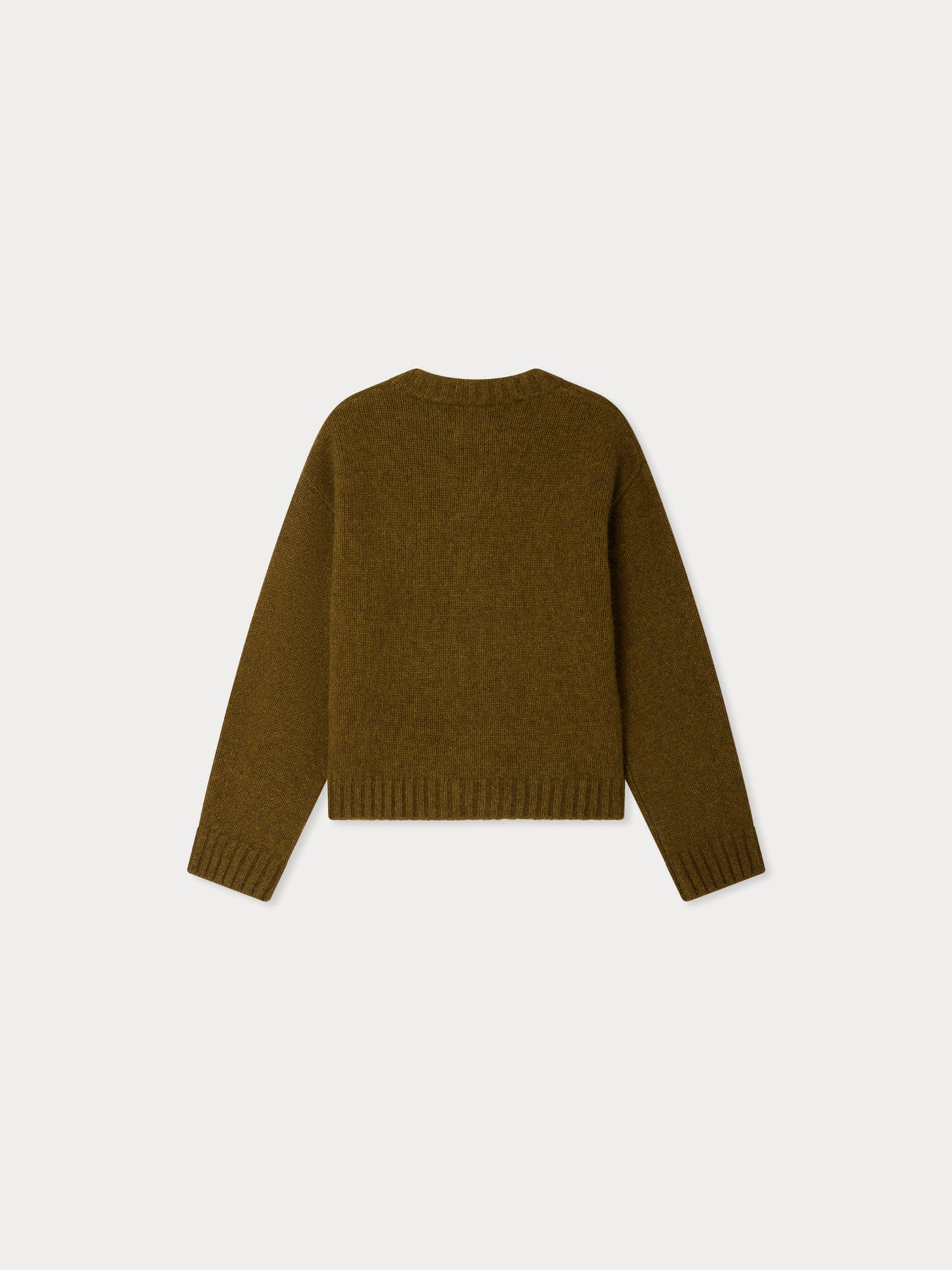 Duncan Khaki Cardigan with Pockets