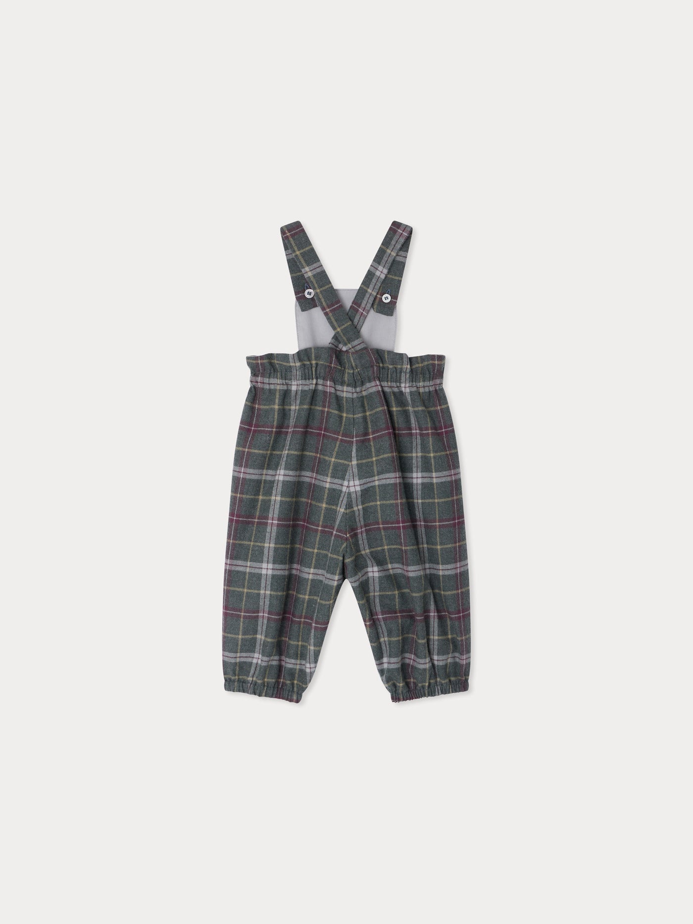 Gray checkered papaya overalls
