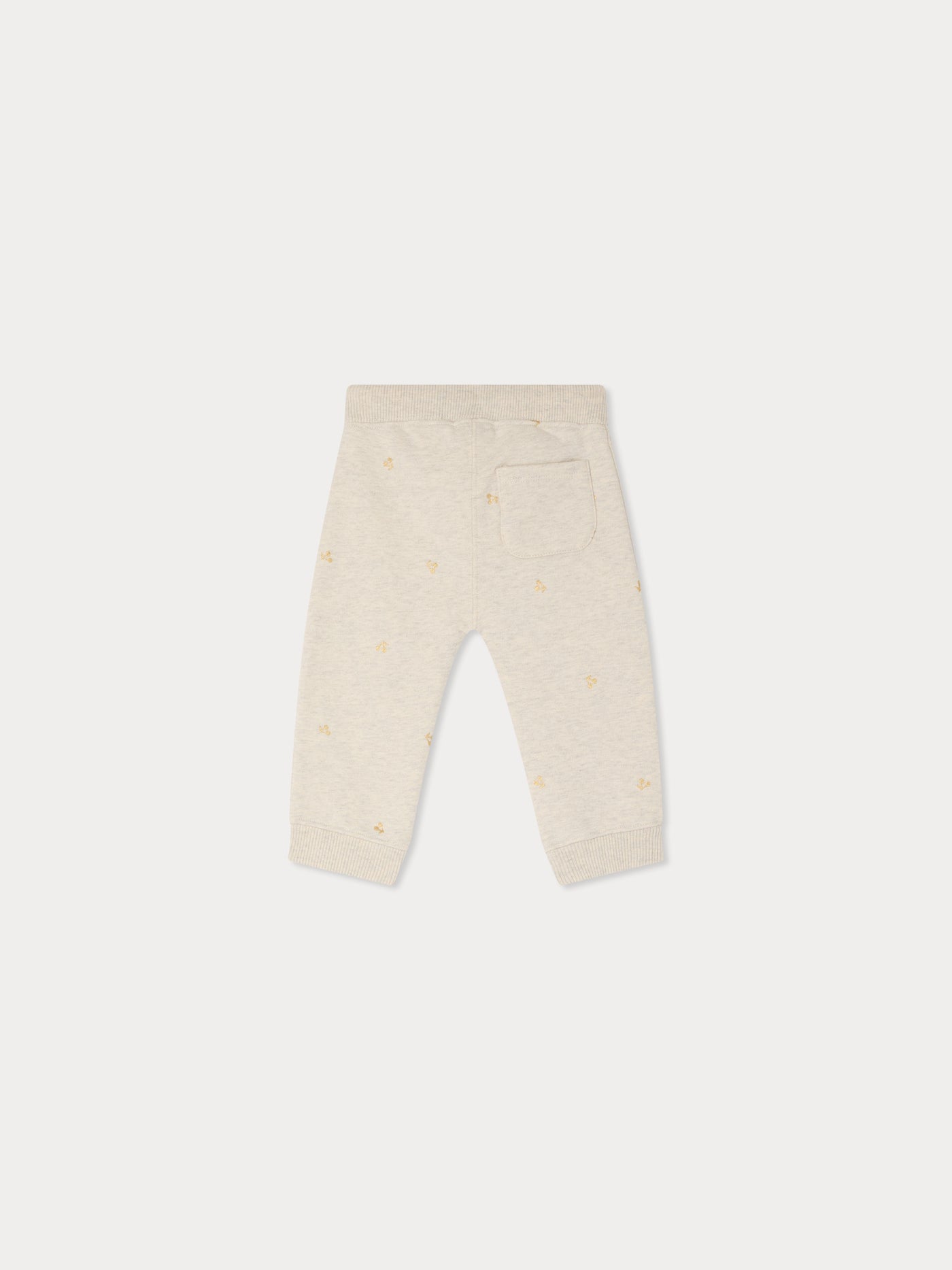 Bambo jogging pants with copper cherry print in organic cotton