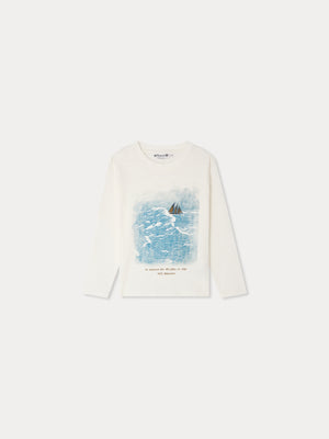 Tadda storm-print T-shirt in organic cotton