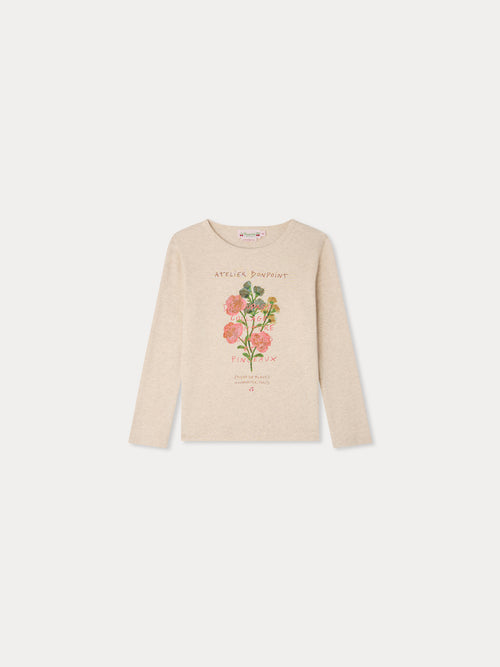 Tidjiane t-shirt with flower print in organic cotton