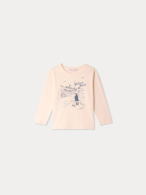 Magali T-shirt with Sailor's Tales print in organic cotton