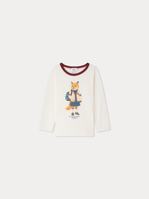 Bonpoint x Maison Kitsuné Magali t-shirt with fox print
