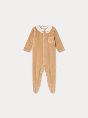 Tilouan pyjamas with embroidered sheep collar in organic cotton