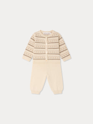 Grifin round neck jacquard set