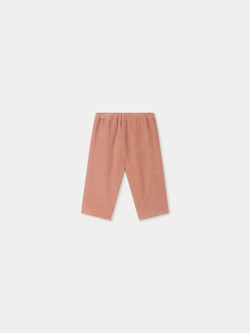 Dandy pink baby pants in organic cotton