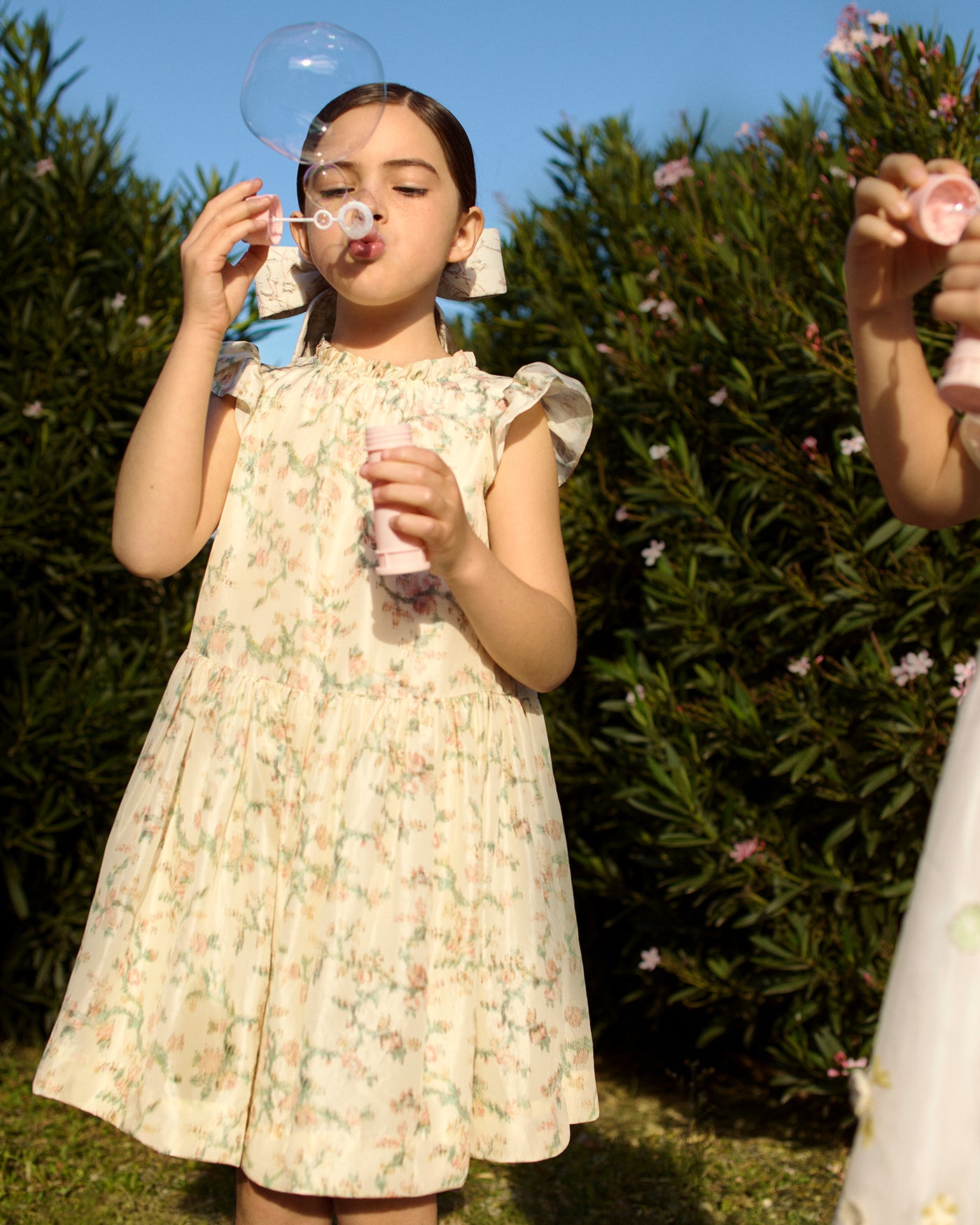 Chrissy silk ruffle dress