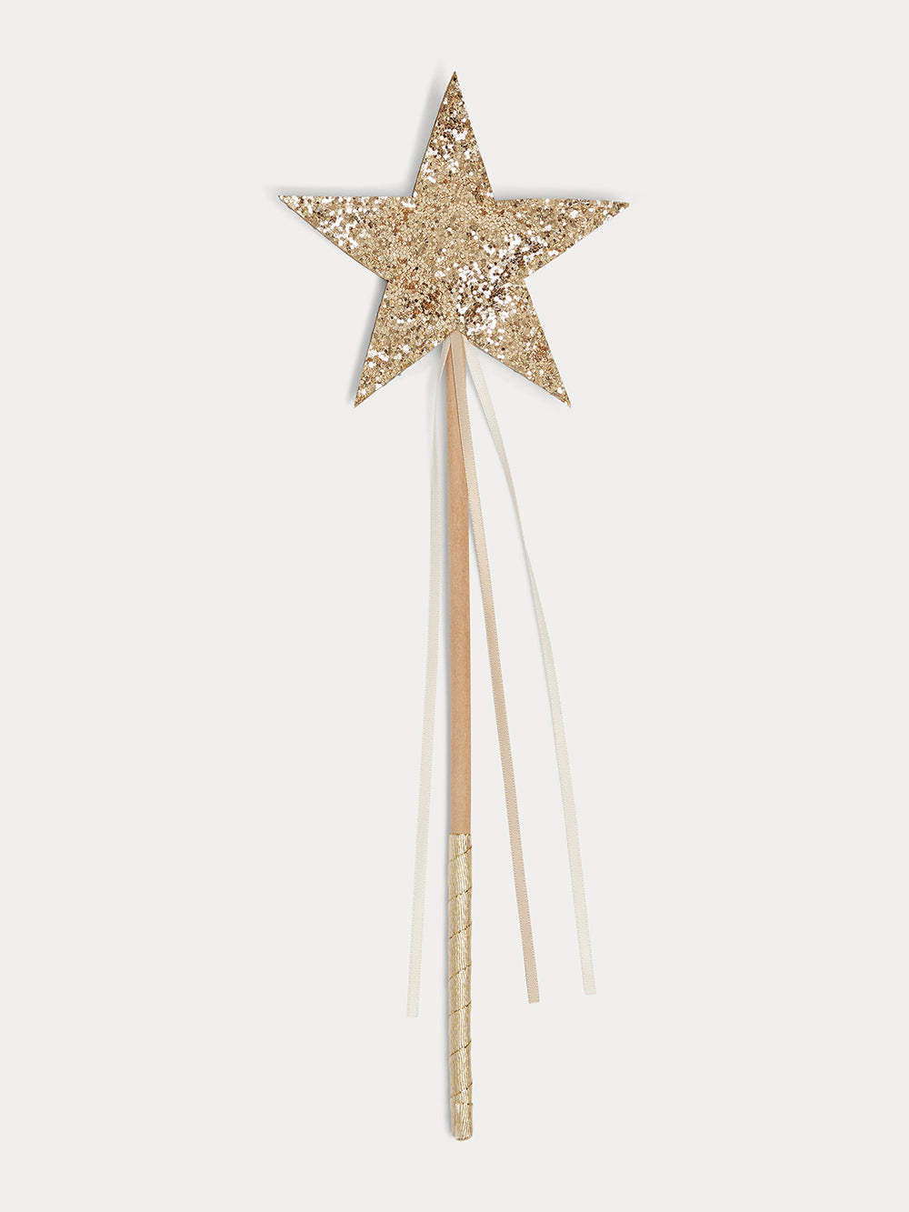 Sequined Star Wand for Girls gold