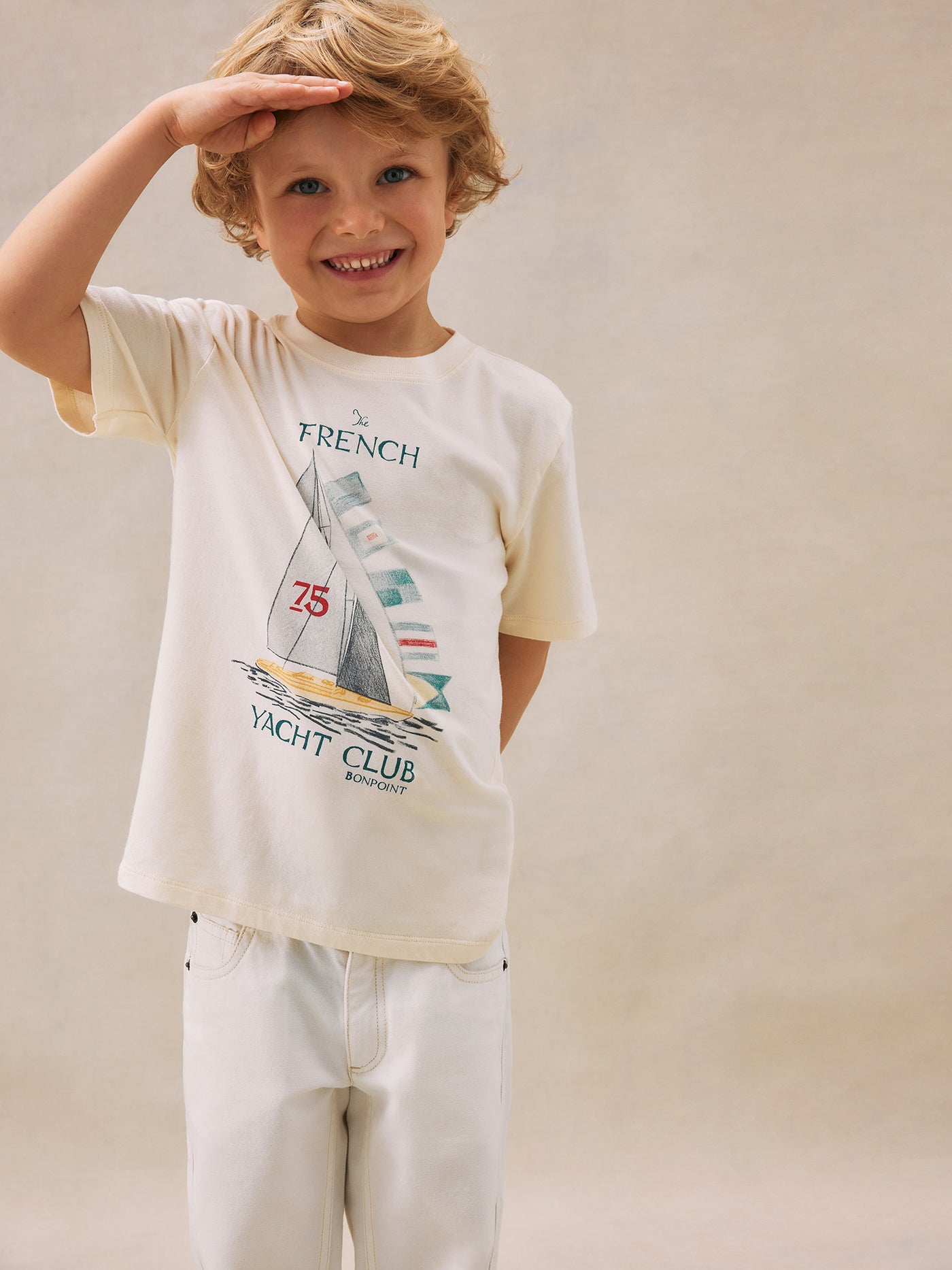Boy's summer look 2025 Boat Tee-shirt