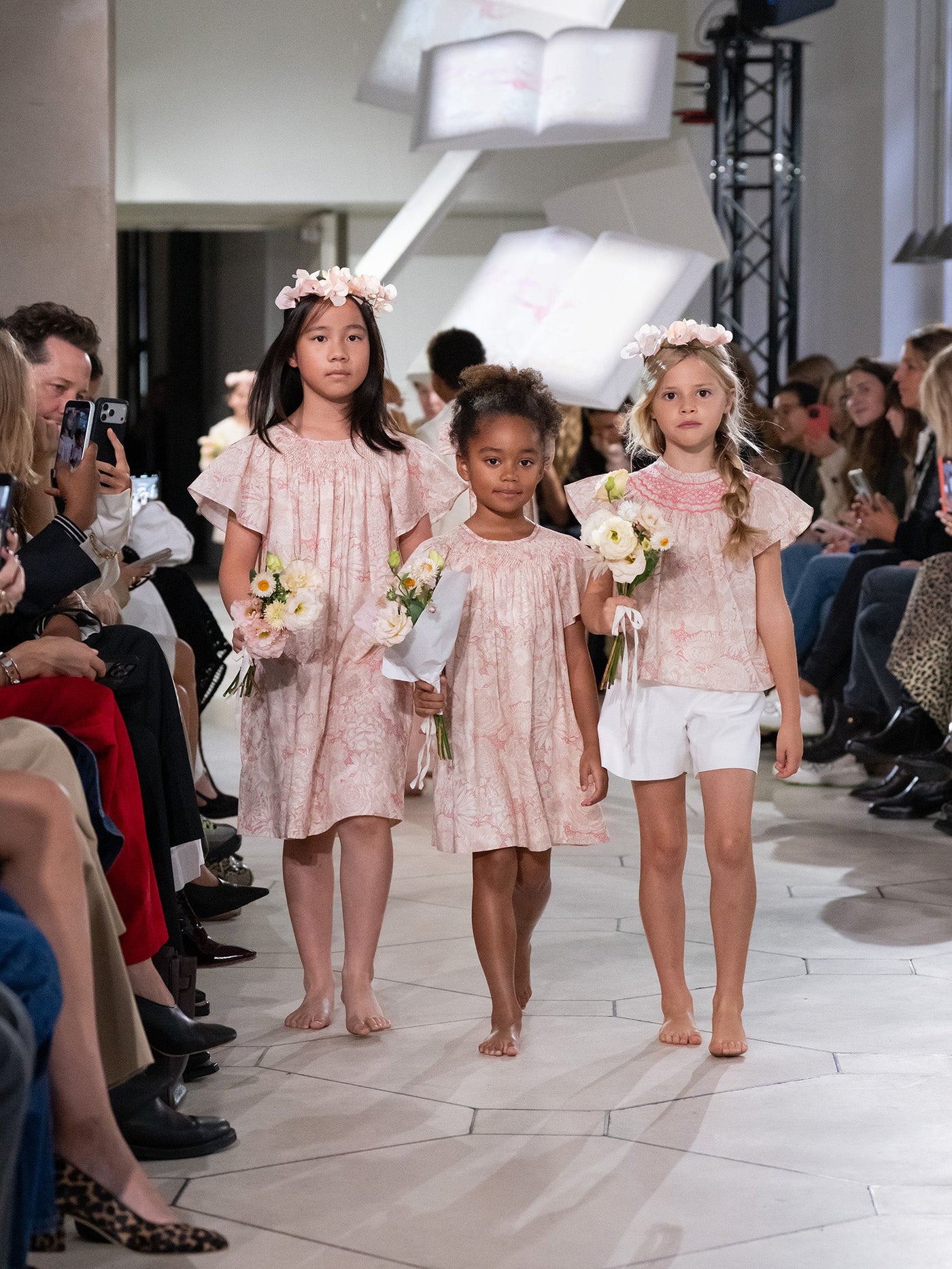 Girl Summer 2026 Ceremony Look - Smocked and embroidered dress and blouse in Liberty fabric