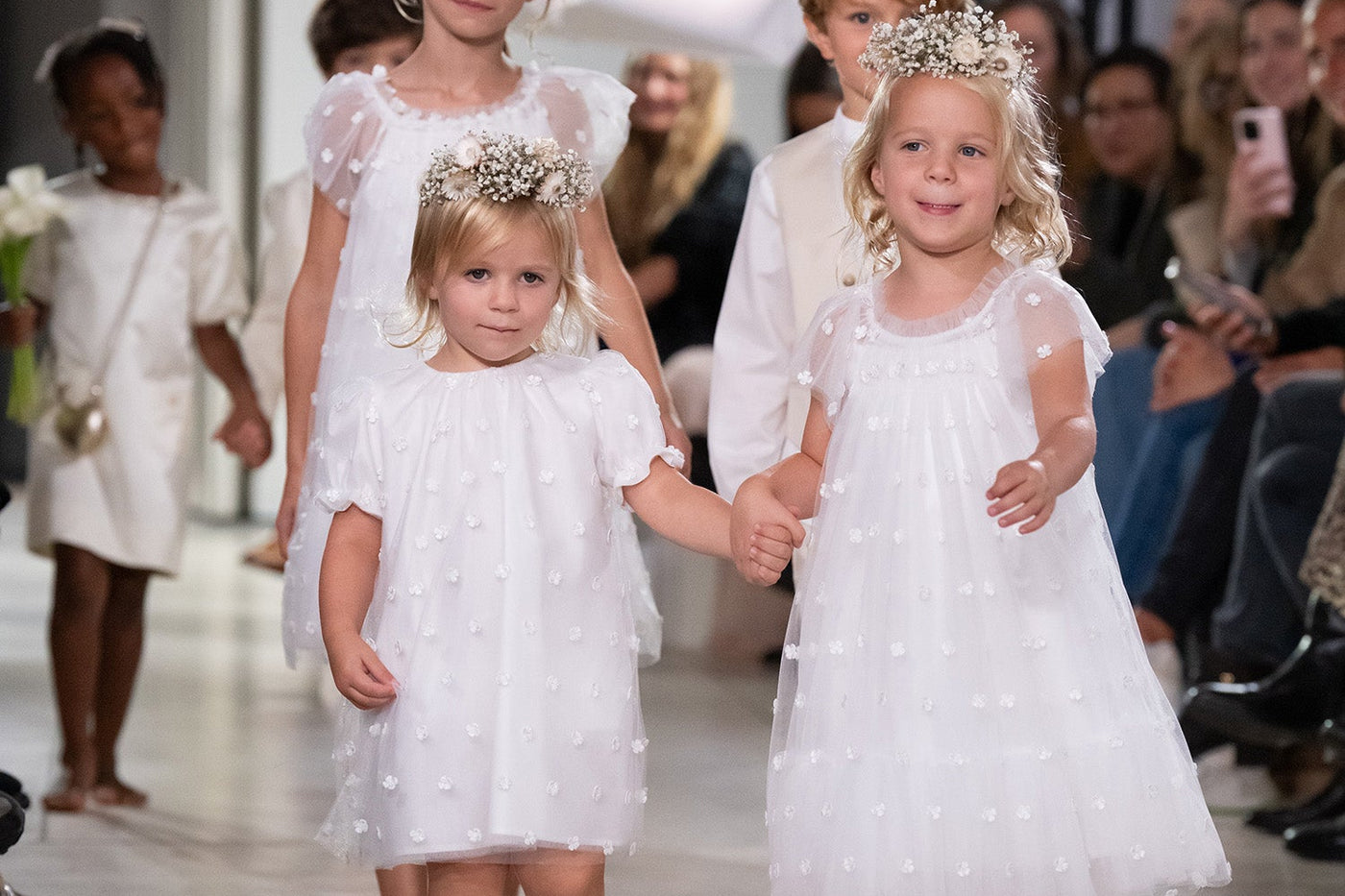 Girls' and Baby Girls' Summer 2026 Ceremony Look - Embroidered Tulle Dresses