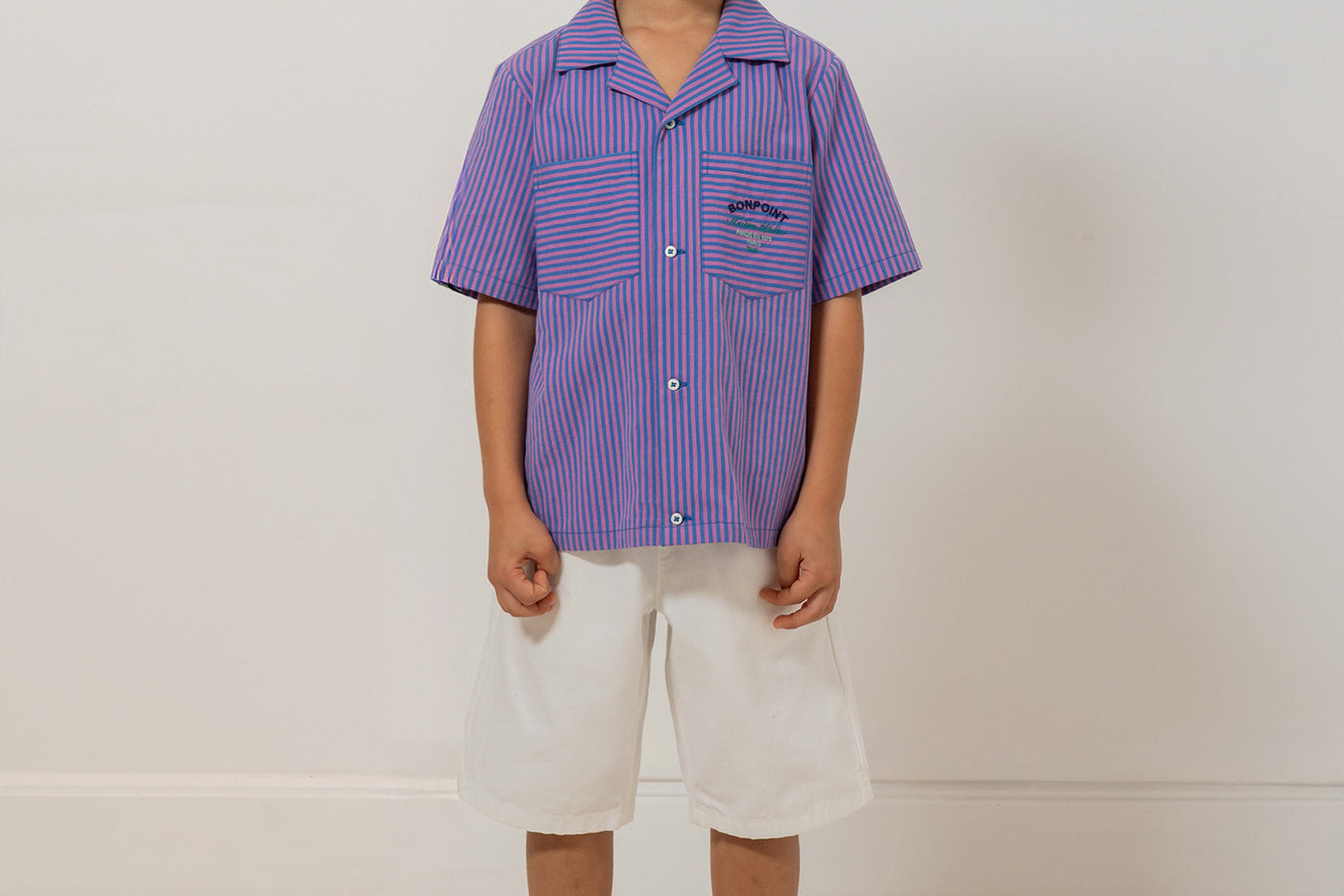 Boys' Look Cruise Collection 2026 - Purple Striped Shirt