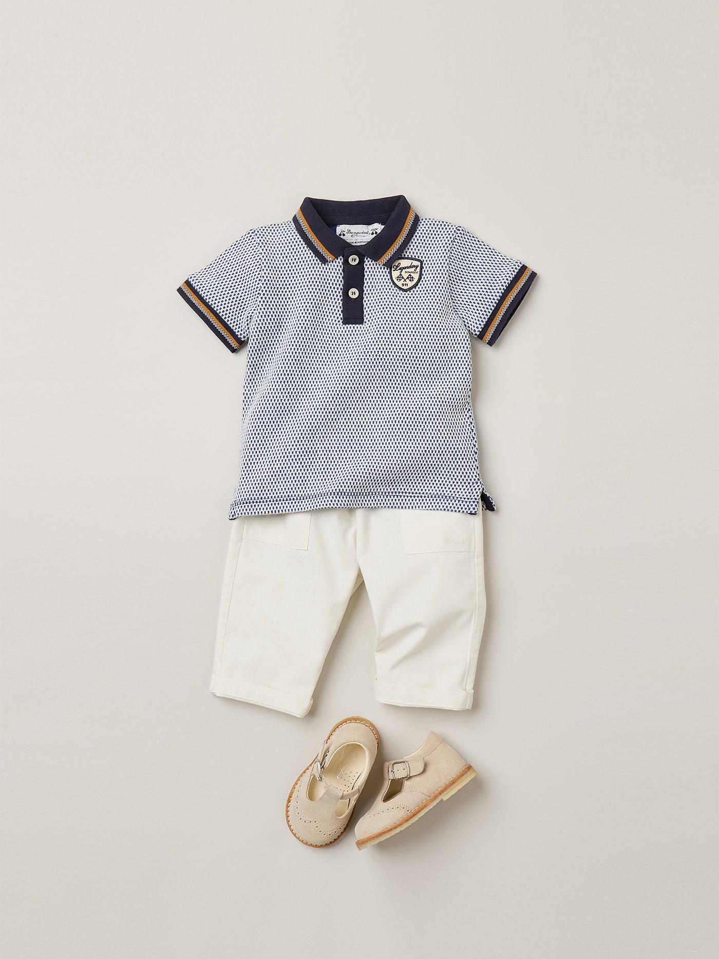 Baby Boy's look Bonpoint x Porsche - Organic Cotton Polo Shirt