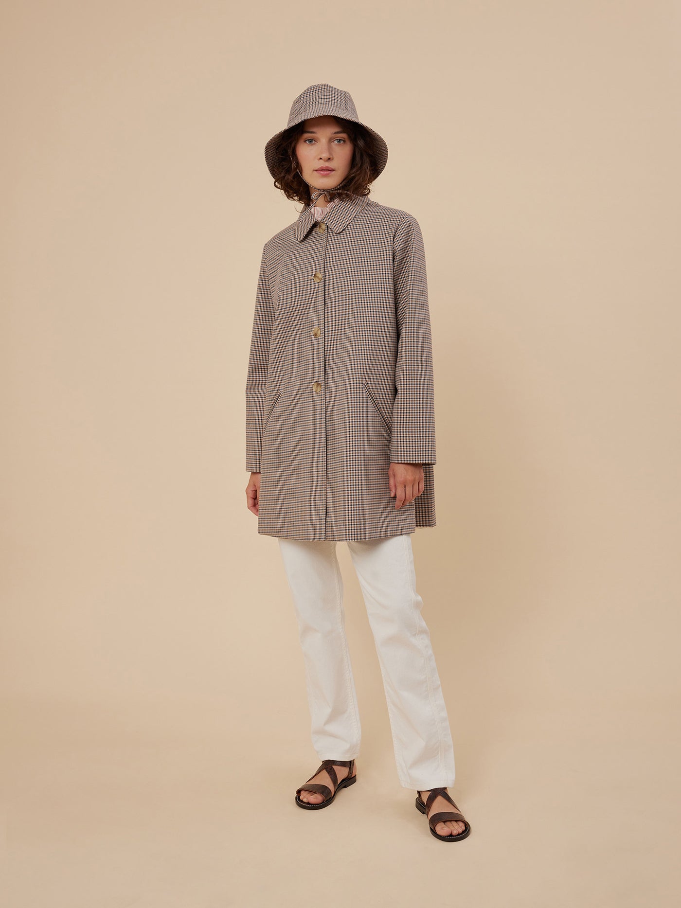 Women's look summer 2024 water-repellent cotton coat