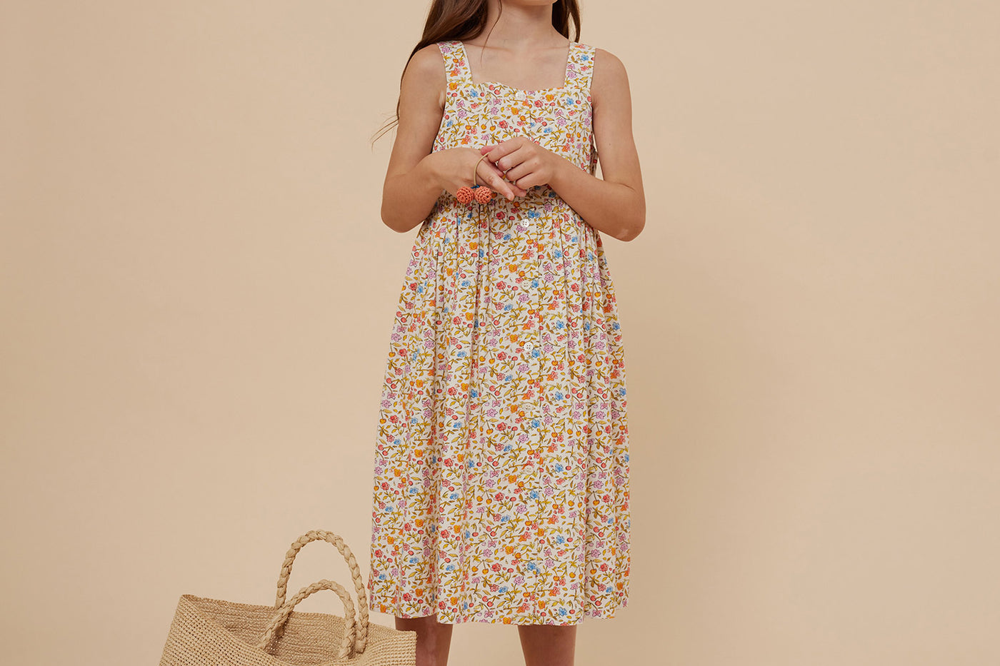 Cruise 2024 girl's look floral dress