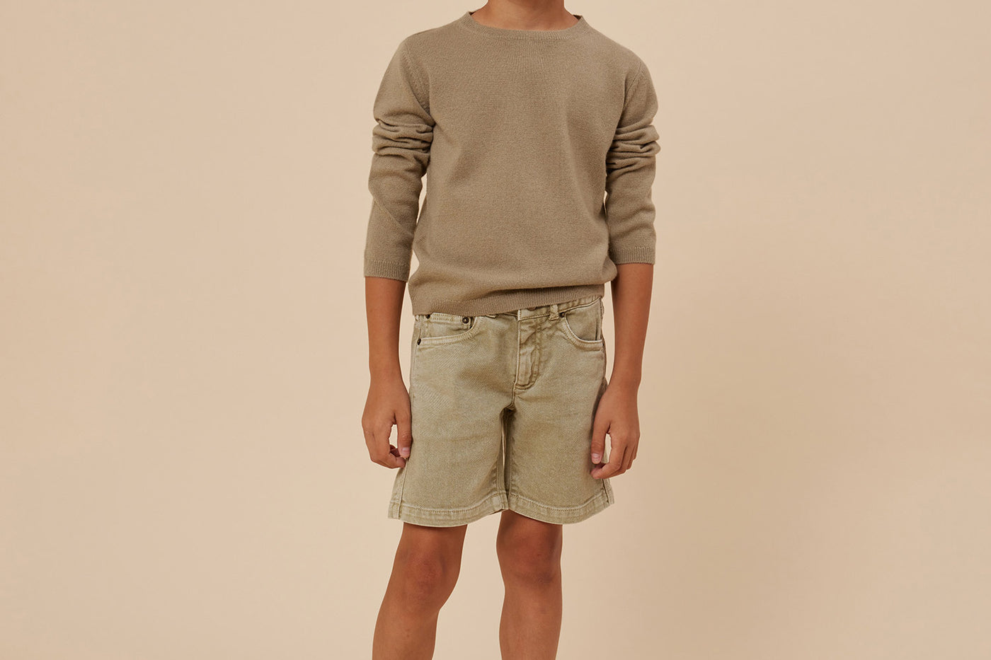 Summer 2024 boy's look cashmere sweater