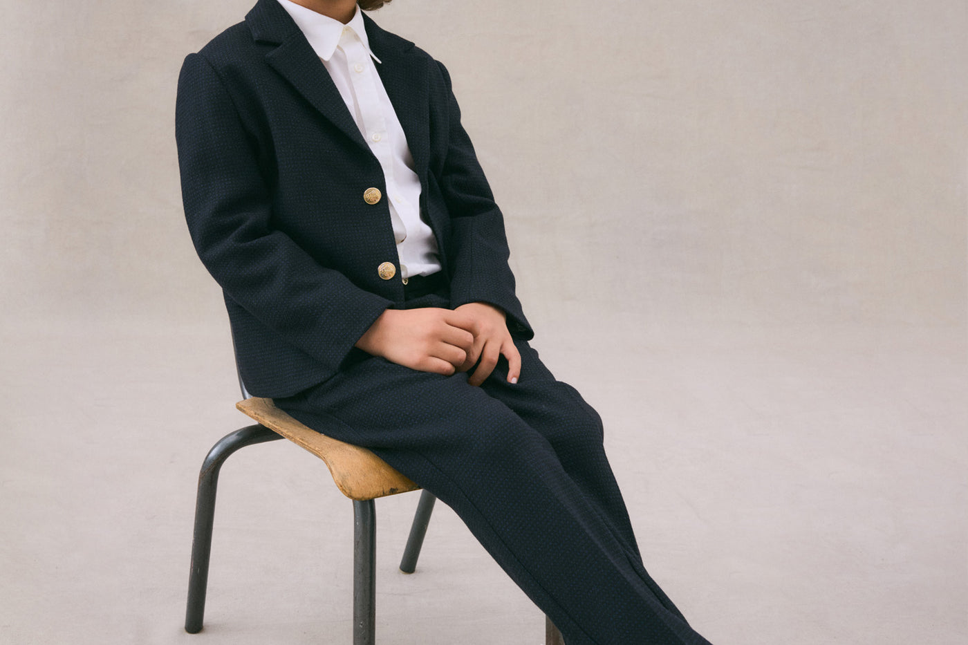 Winter 2024 boy's look ceremony blazer jacket