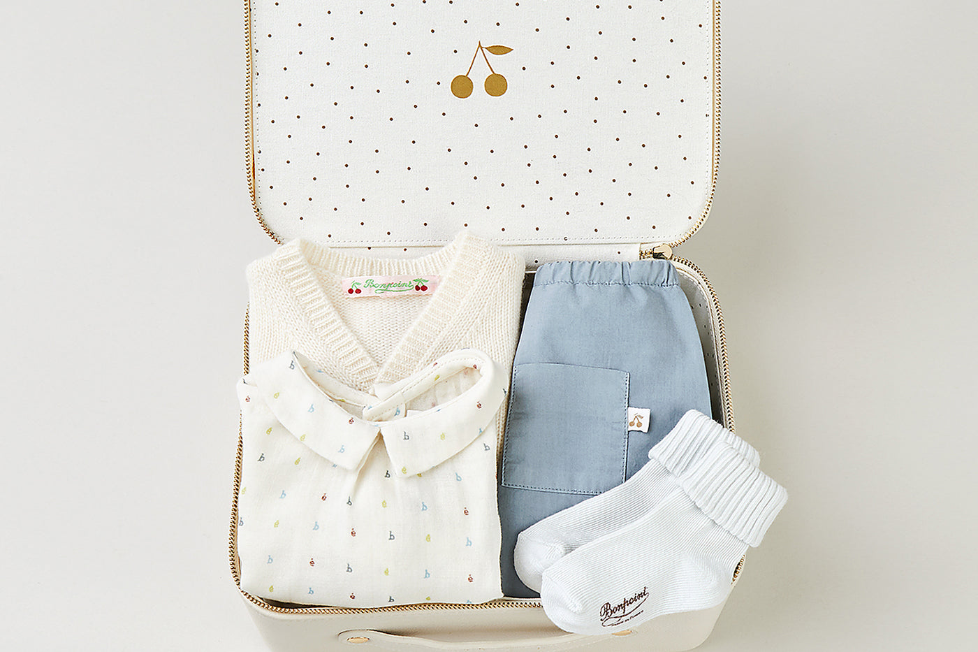Summer 2024 newborn boy's suitcase poplin pants