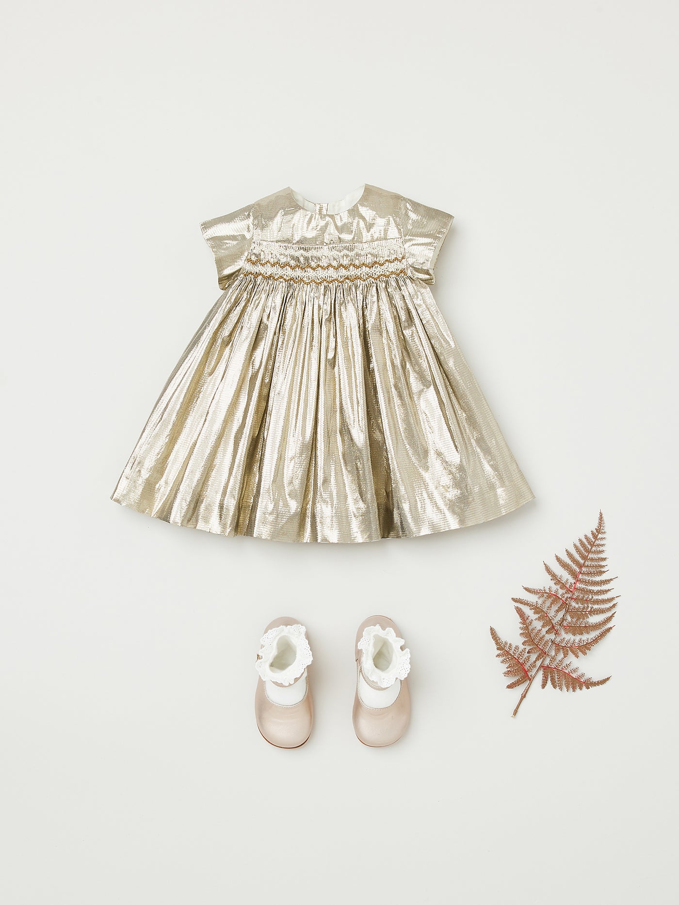 Baby girl winter 2023 ceremony dress look