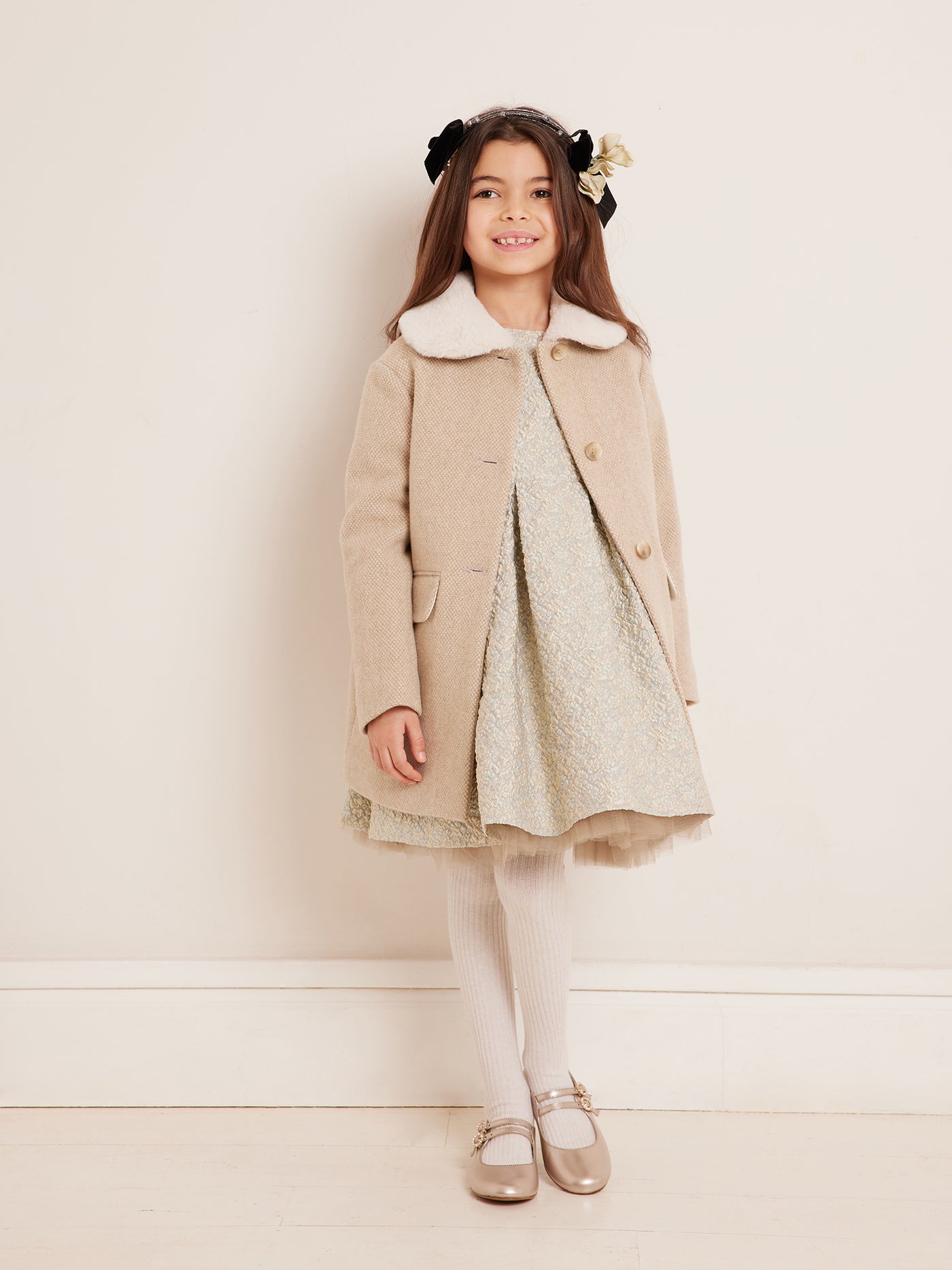 Winter 2023 girl's look ceremonial dress