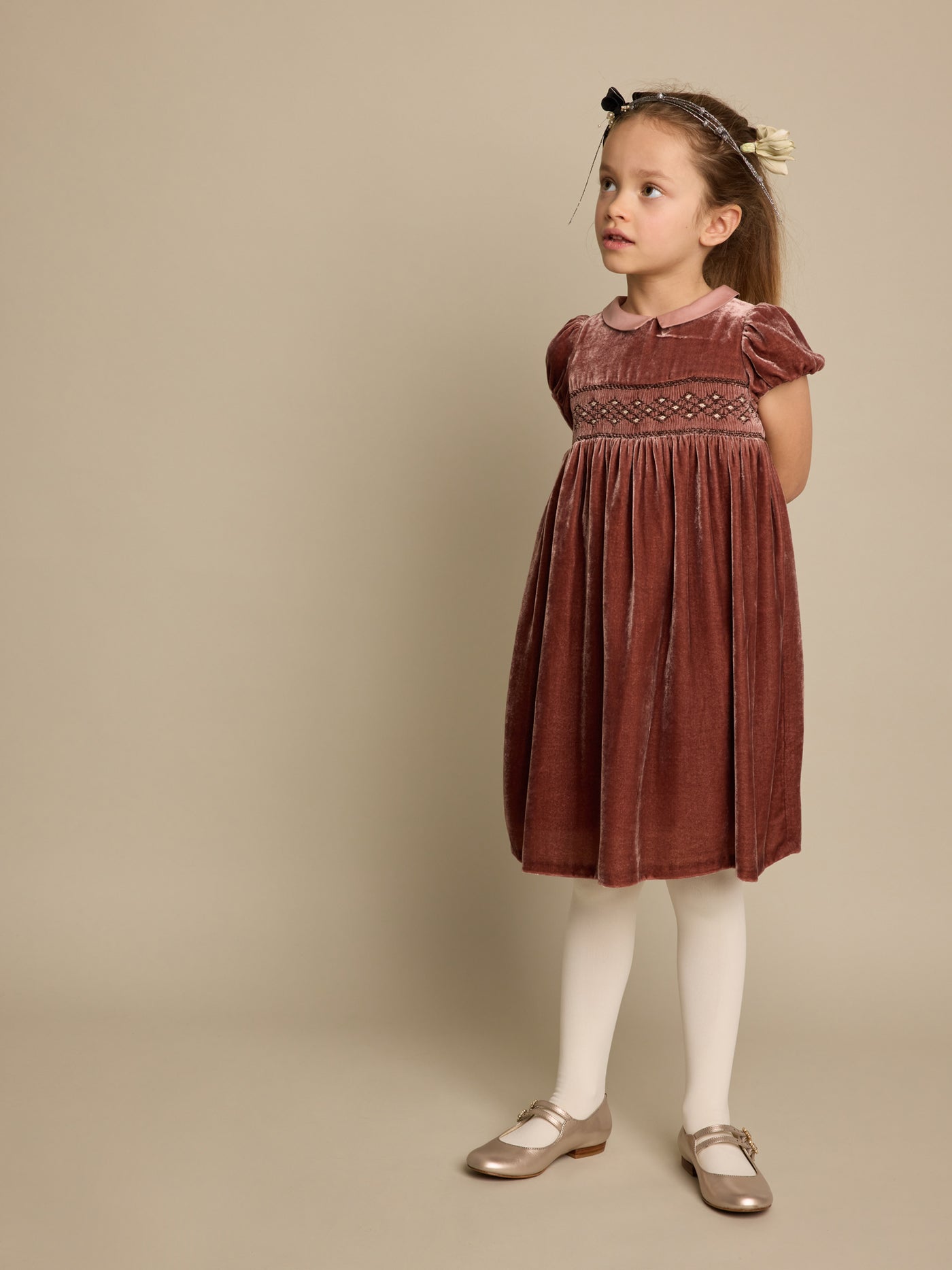 Winter 2023 girl's look ceremonial dress