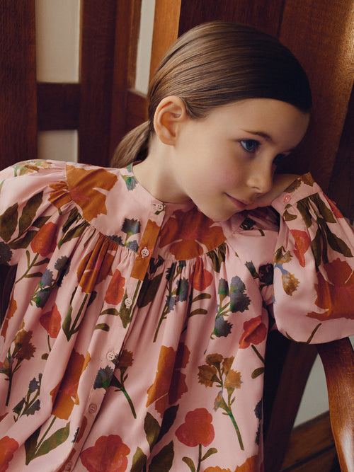 Madwiga dress with organic cotton flower print