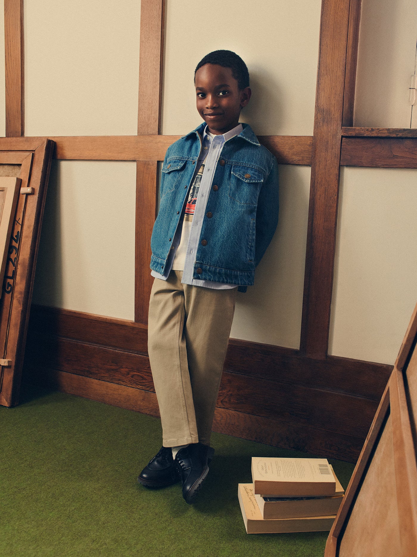 Boys' Winter 2026 Look - Reversible Organic Cotton Jacket