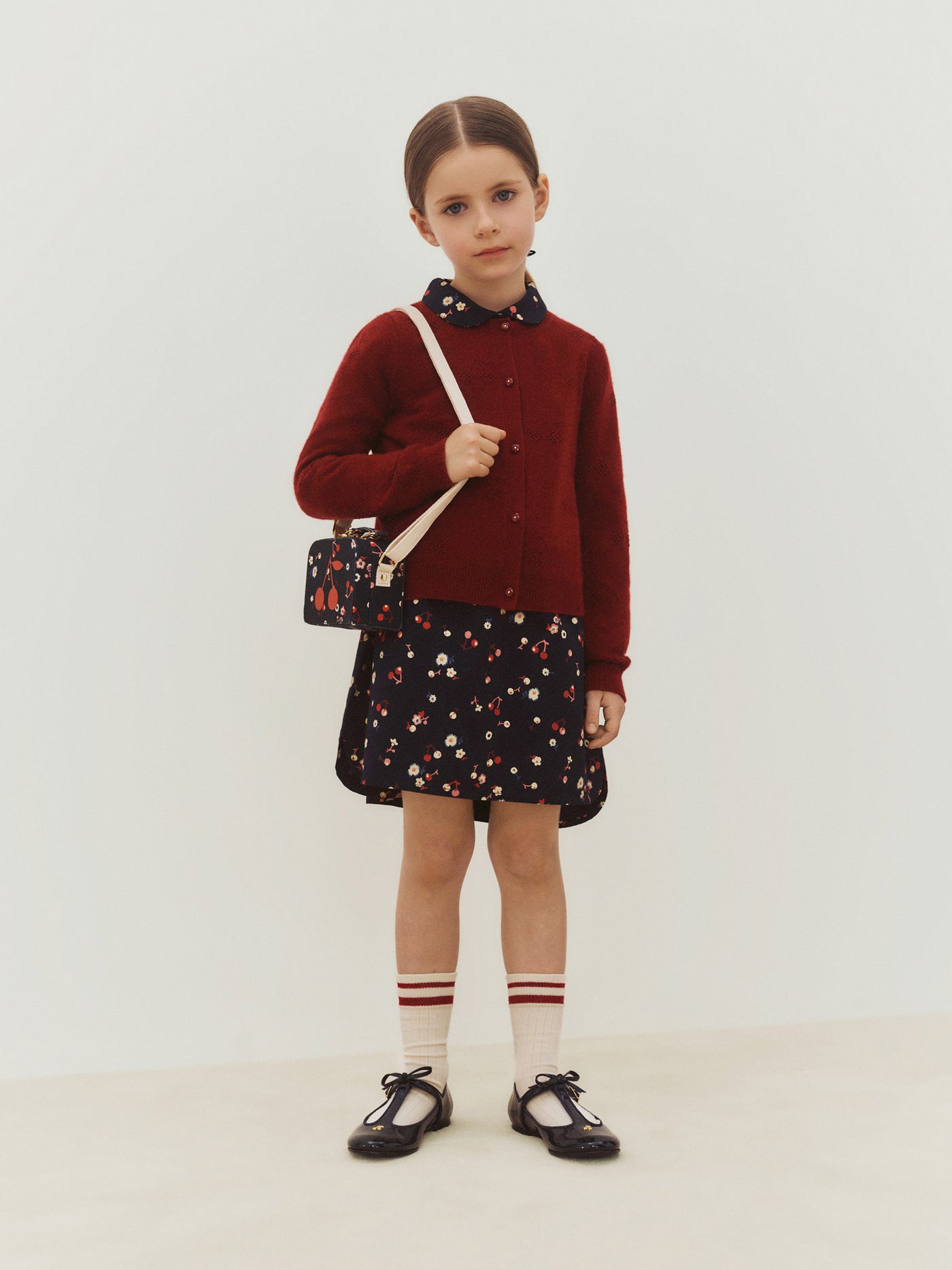 Girls’ Winter 2026 Look  - Floral cotton dress