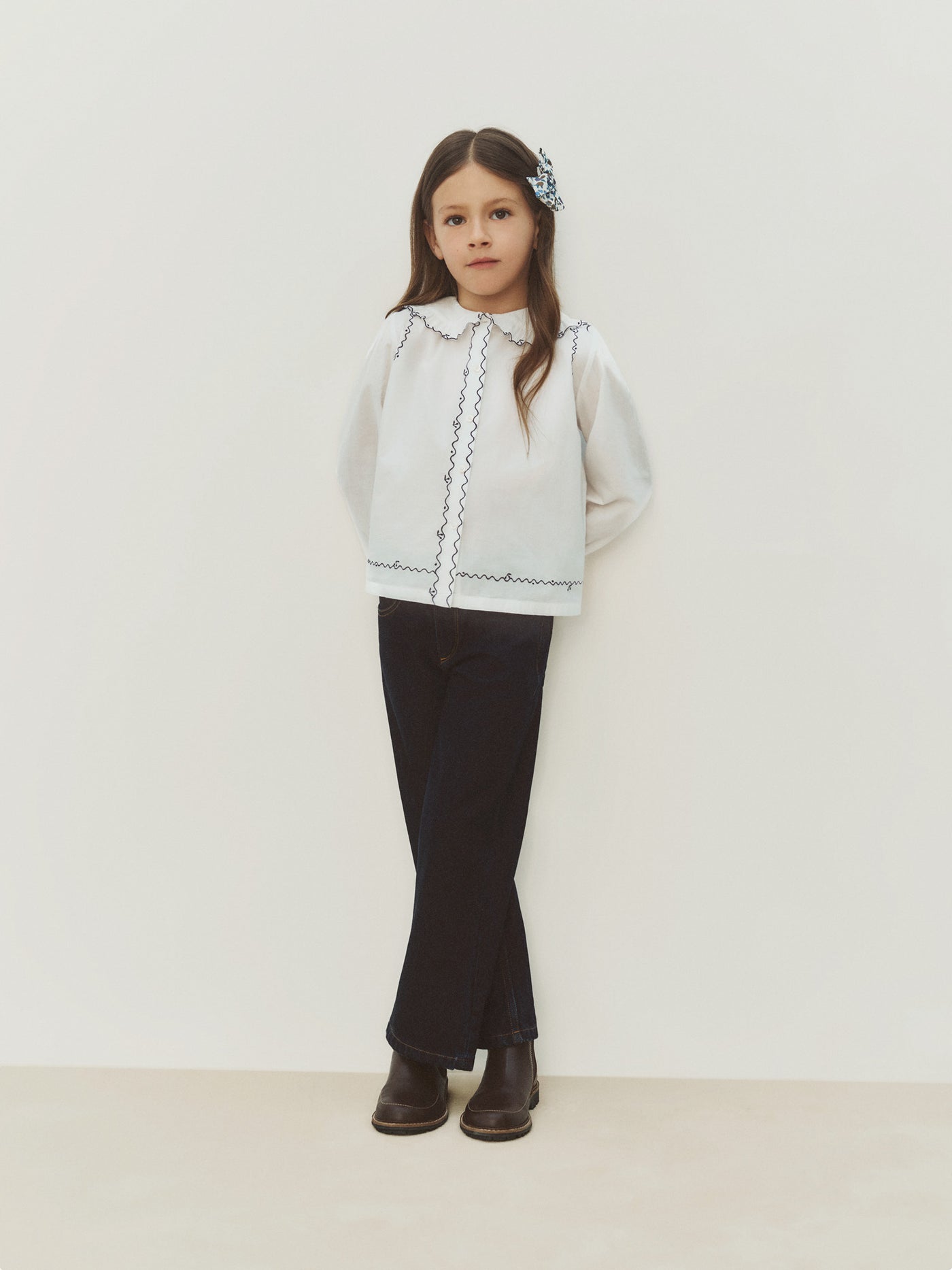 Jayjay flare-cut denim trousers