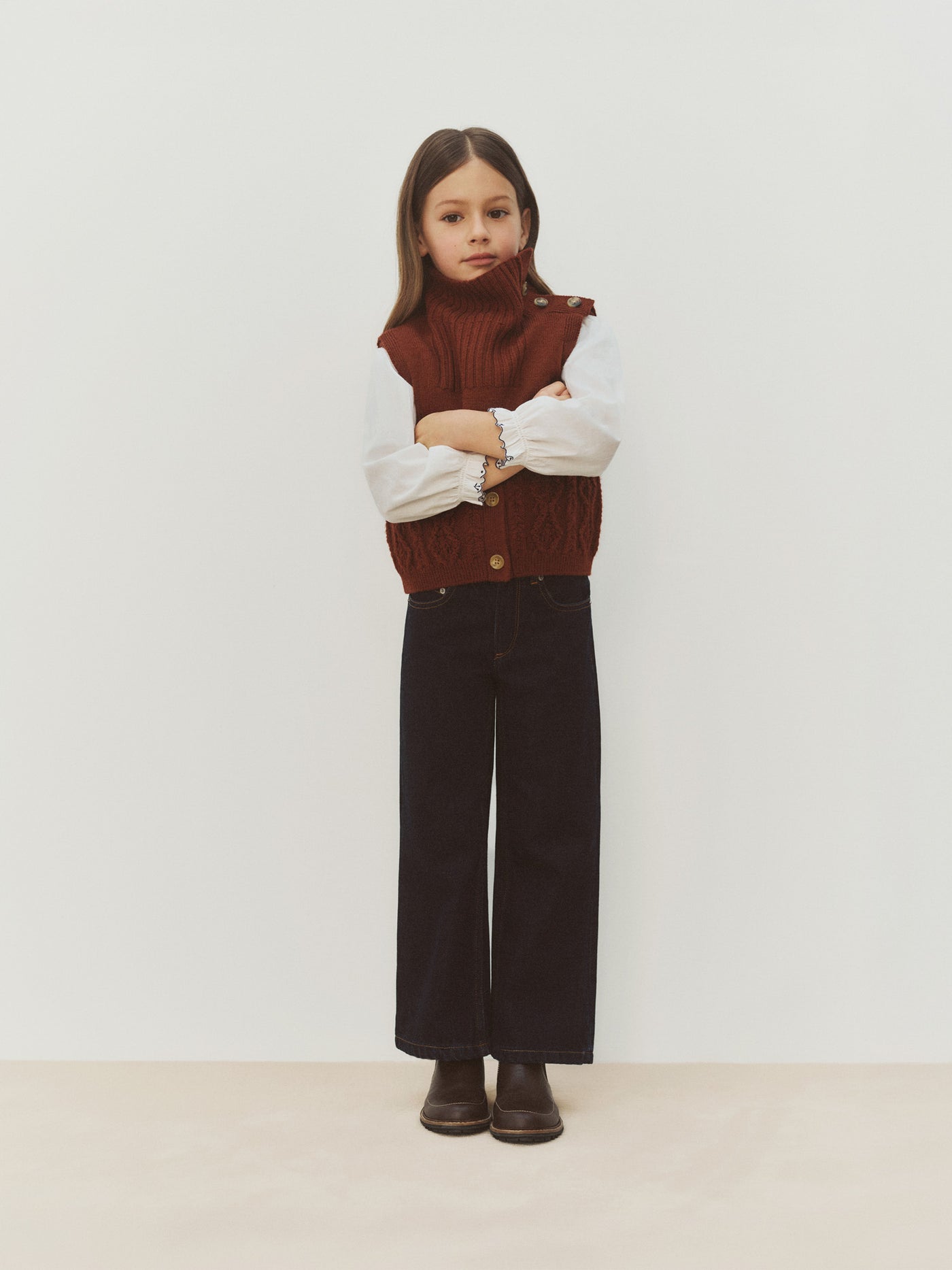 Girls’ Winter 2026 Look - Maia wool cardigan