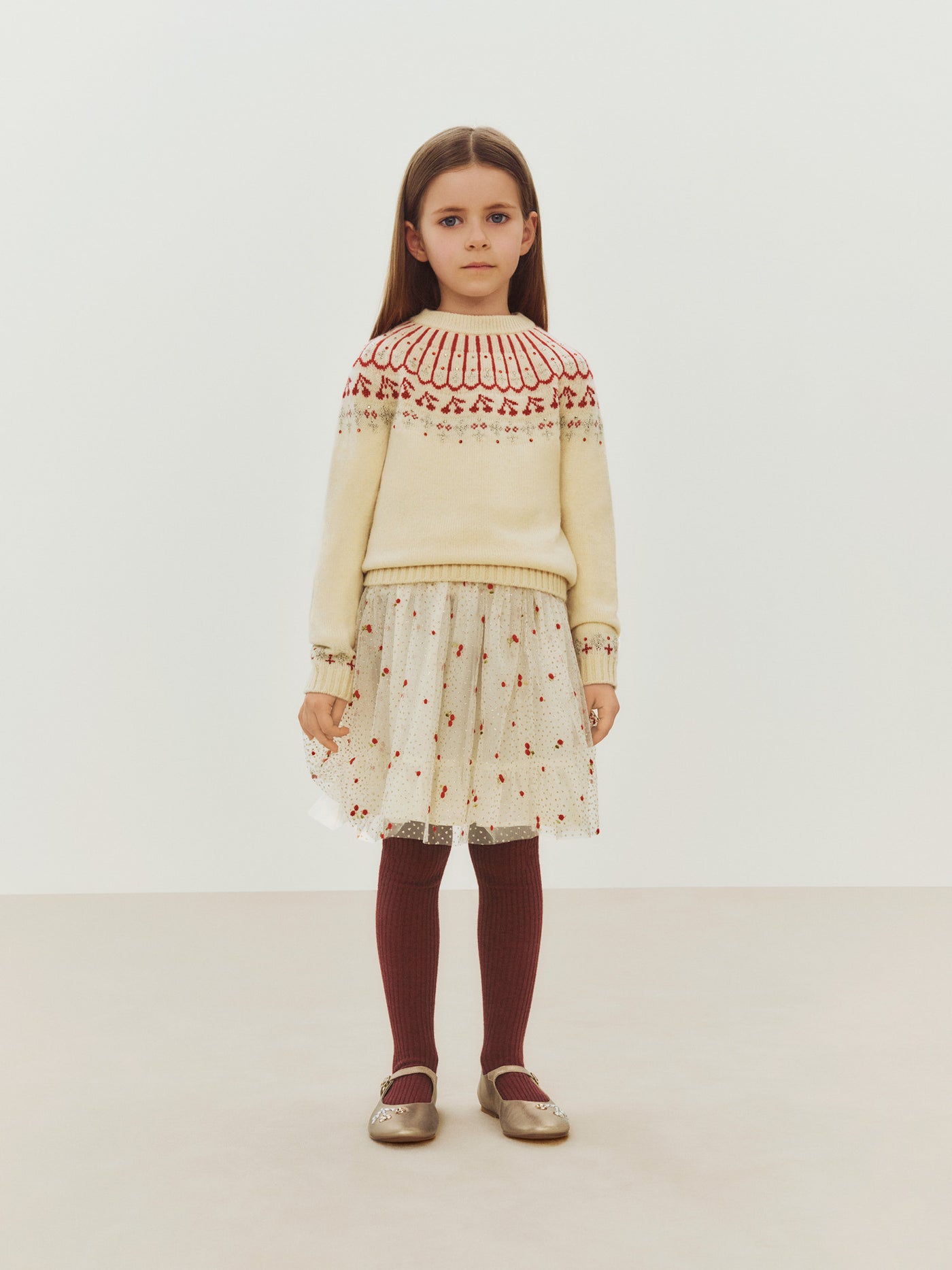 Malena embroidered jacquard wool jumper