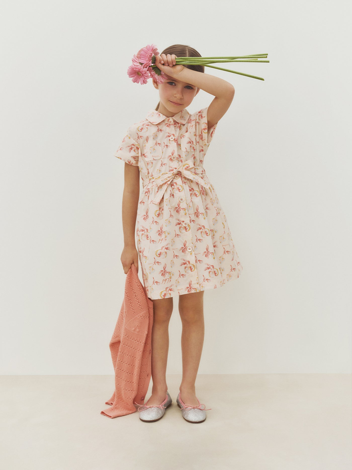 Girls’ Pre-Fall 2026 Look - Floral poplin dress