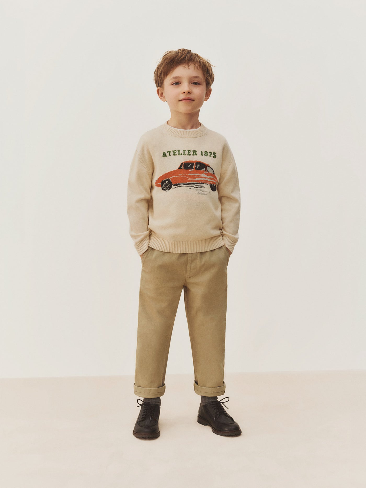 Maurice straight pants in organic cotton