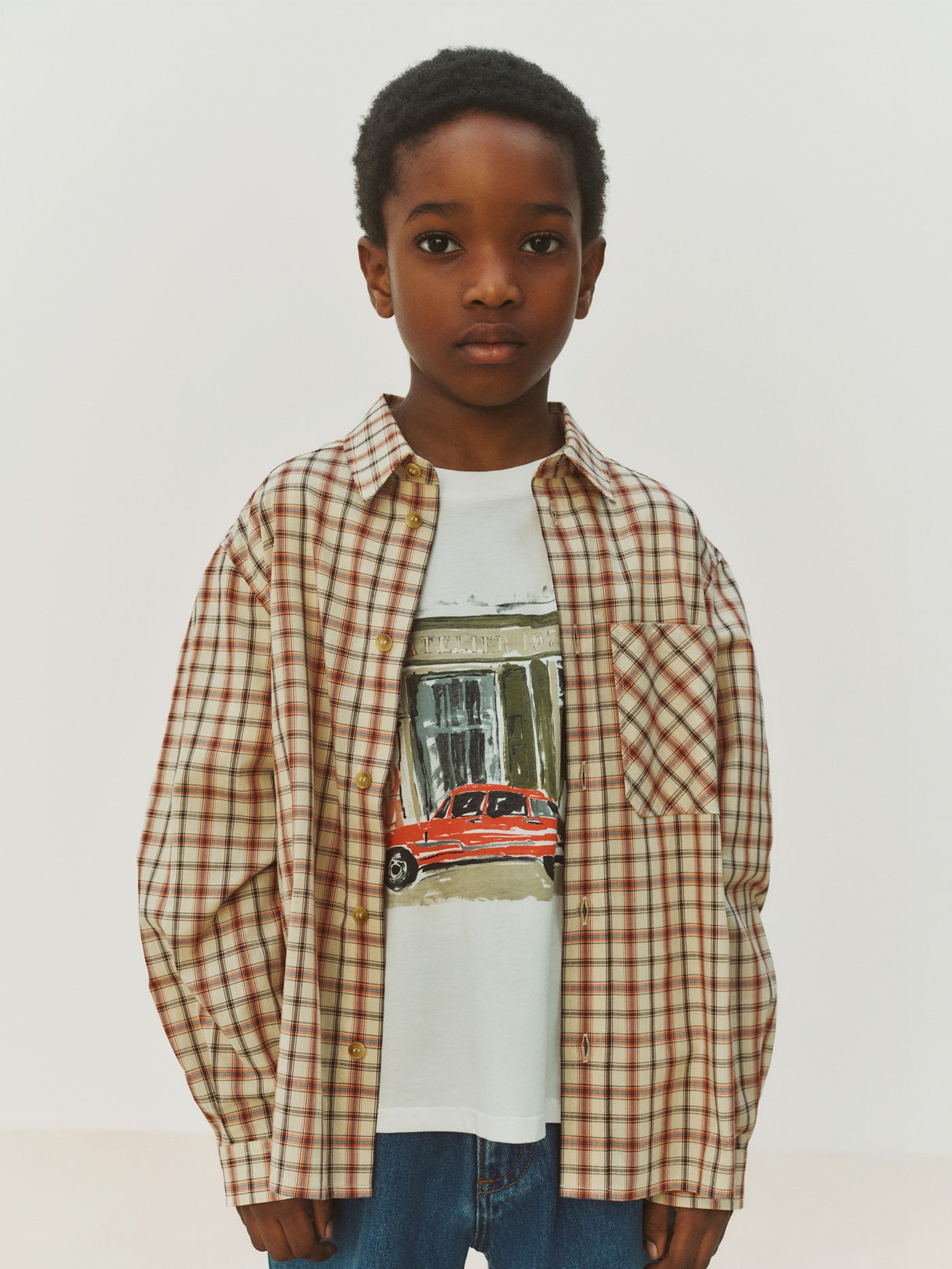 Marceau plaid shirt in organic cotton