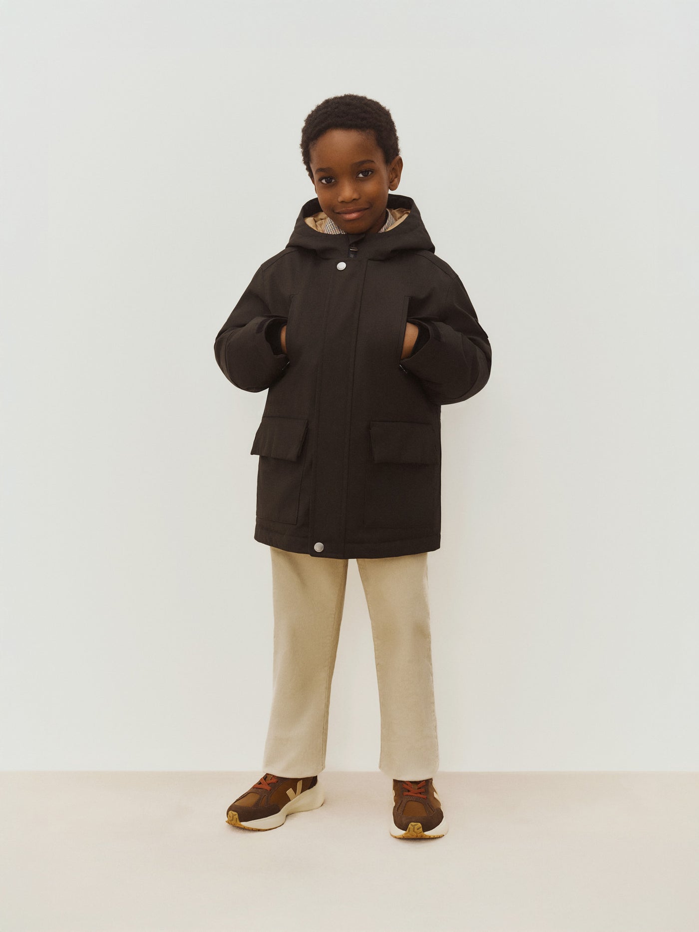 Boys' Winter 2026 Look - Khaki Parka