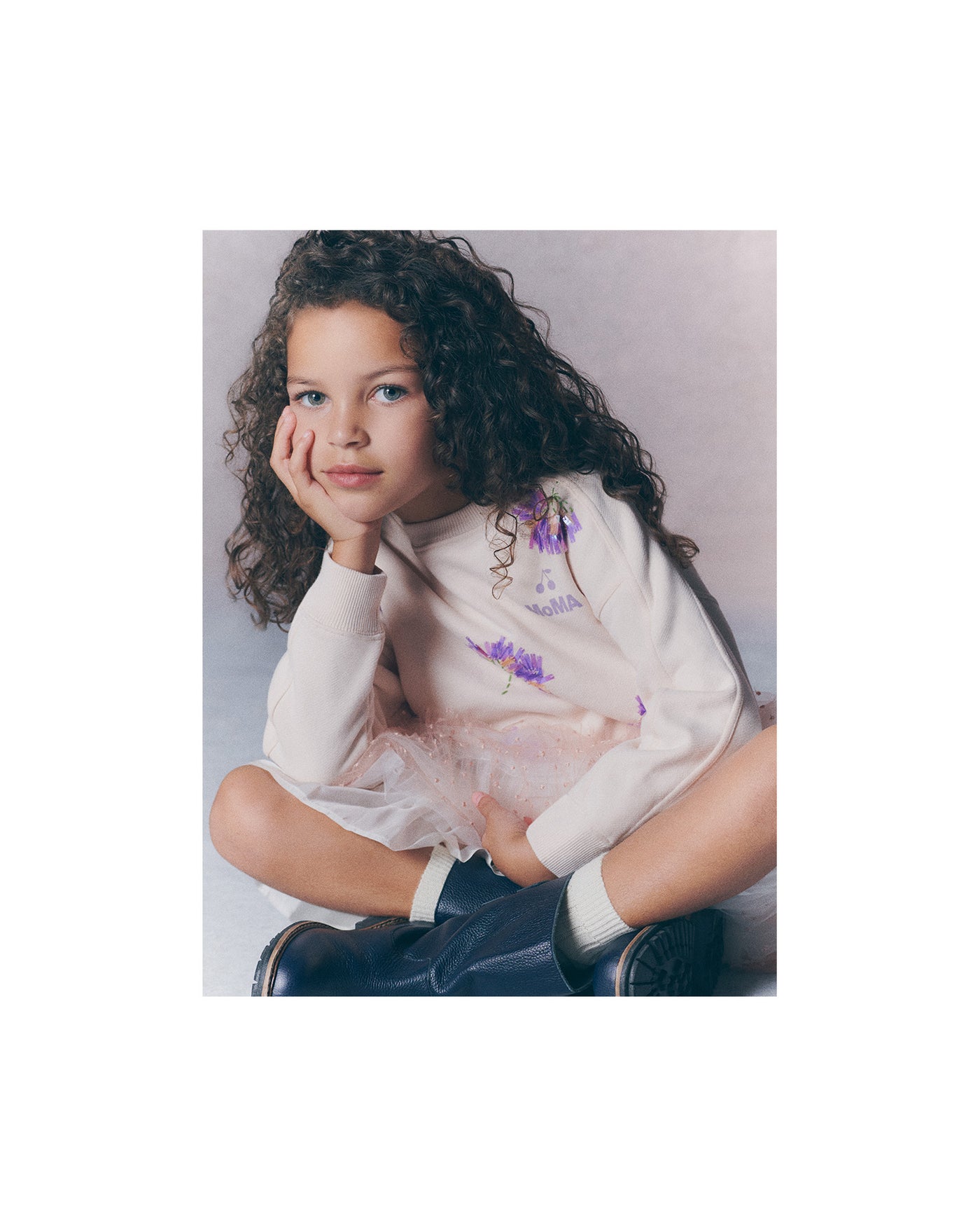 Girls' Look Bonpoint x MoMA - Floral sweatshirt