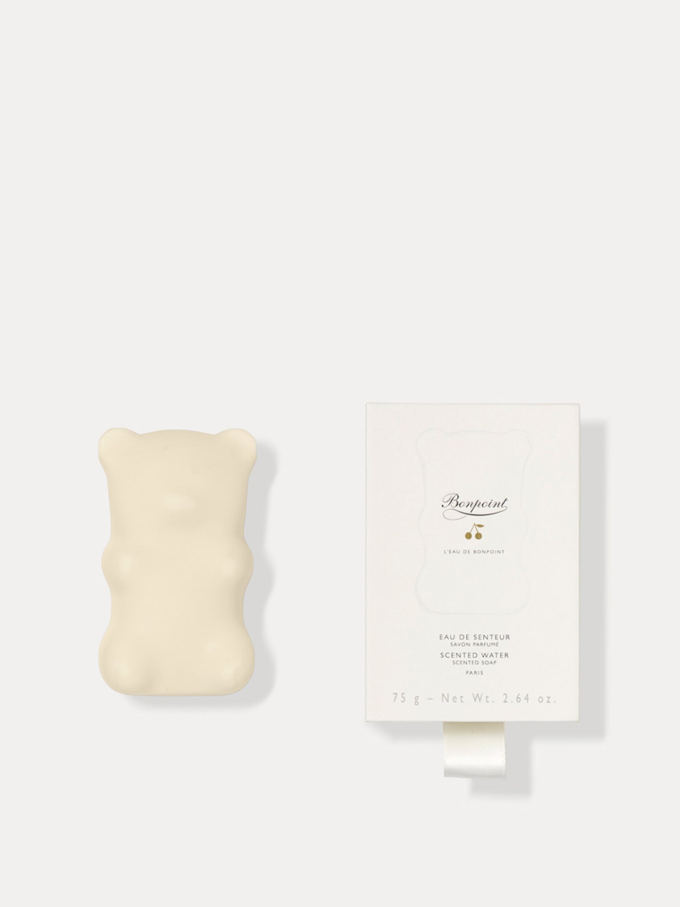 Scented teddy bear soap - Milk white