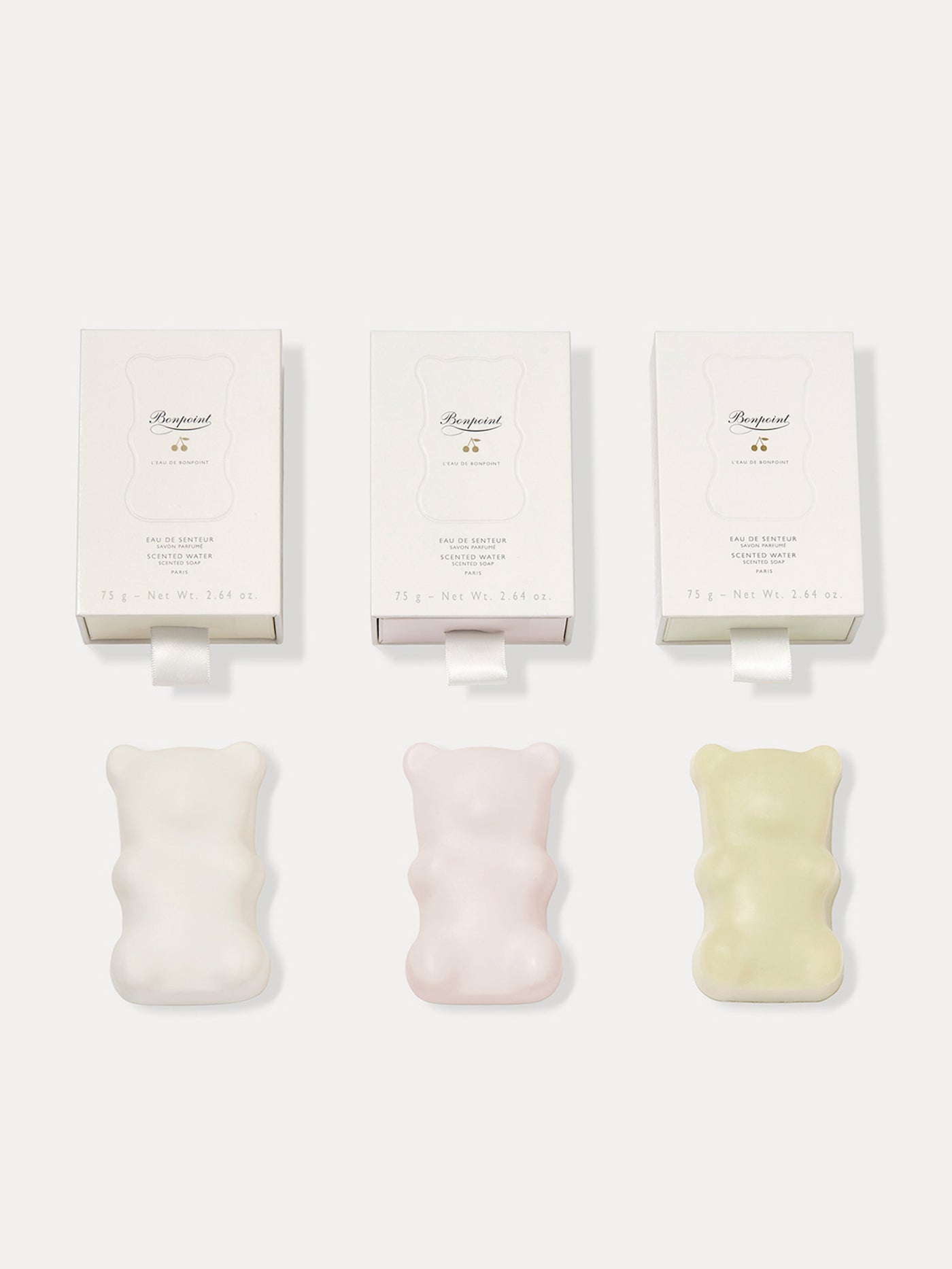 Scented teddy bear soap - Pale pink