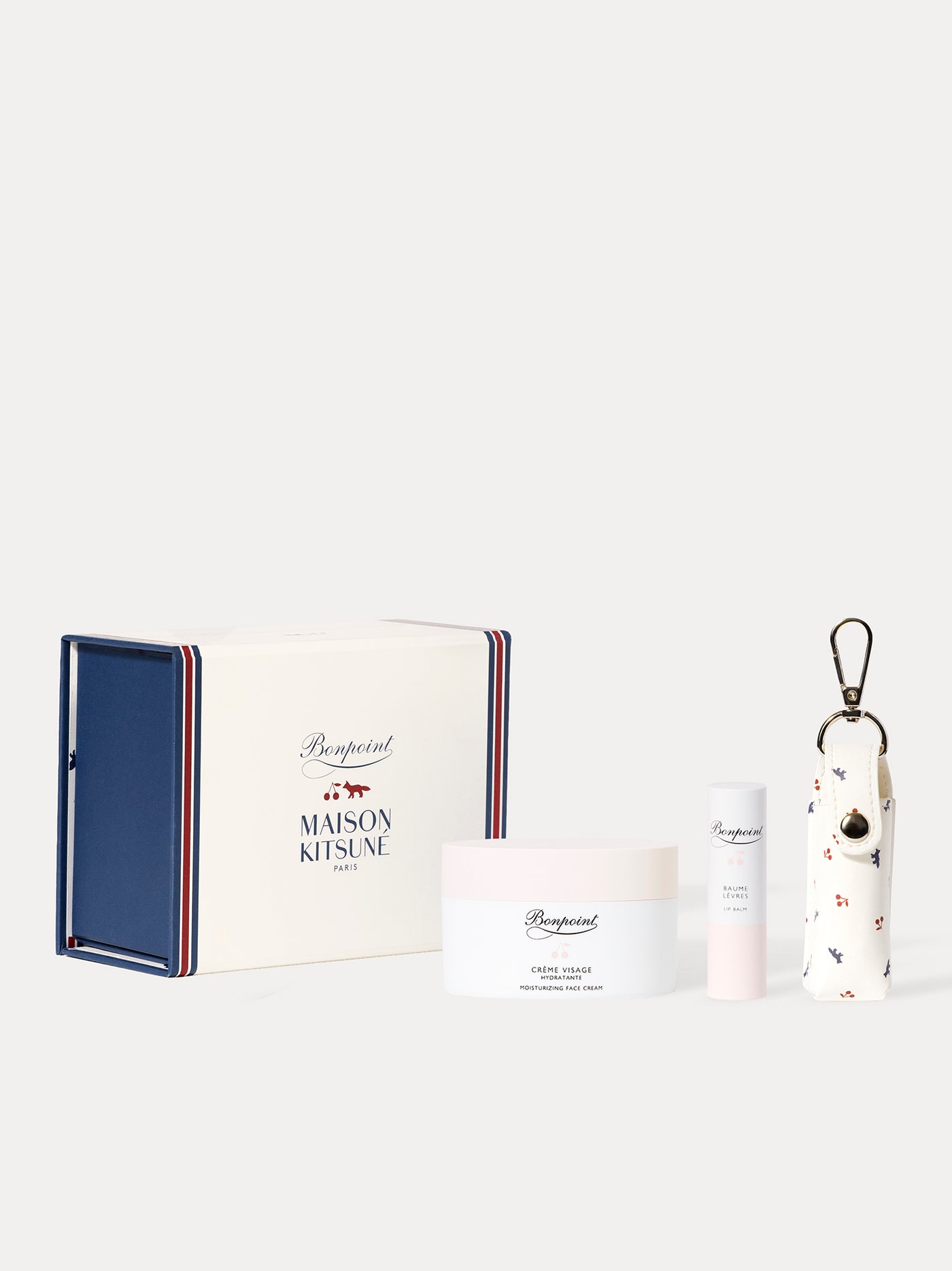 Bonpoint x Maison Kitsuné - Moisturizing face cream & Nourishing lip balm set