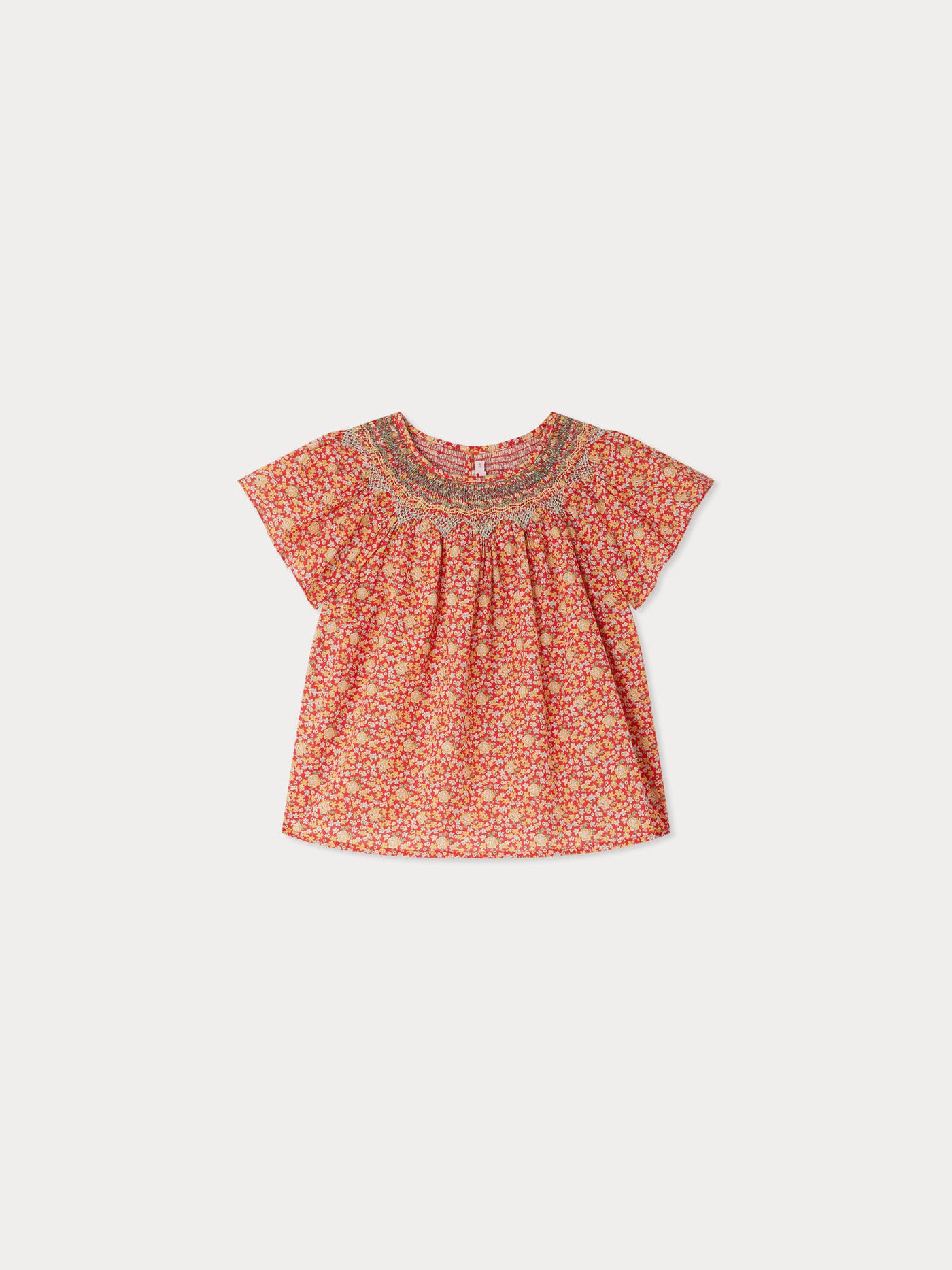 Nella smocked blouse made with Liberty fabrics